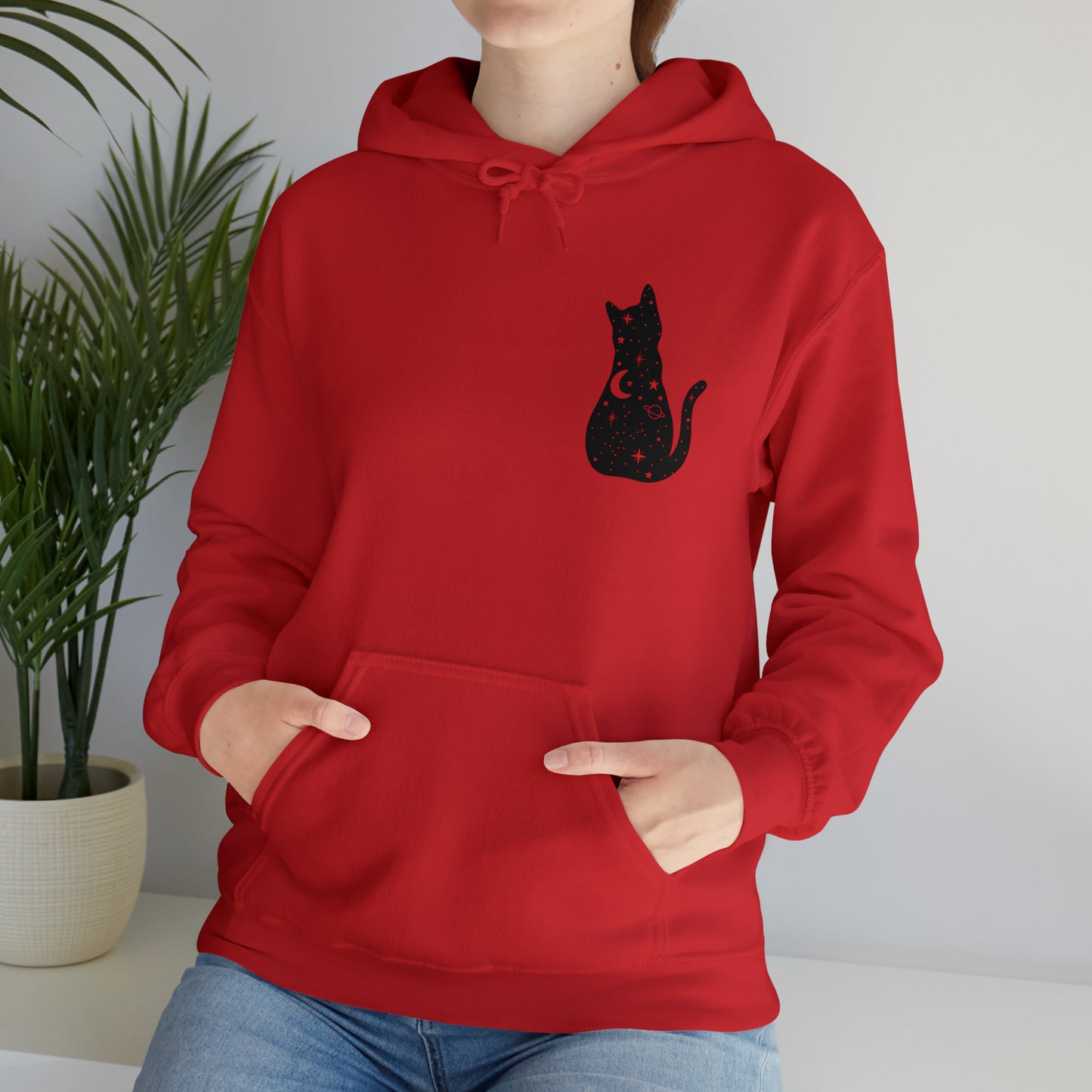 Halloween Sweatshirt Black Cat Shirt Halloween Sweater Halloween Cat Sweatshirt Gift for Cat Lover Gift Black Cat Gift for Cat Mom Gift Moon