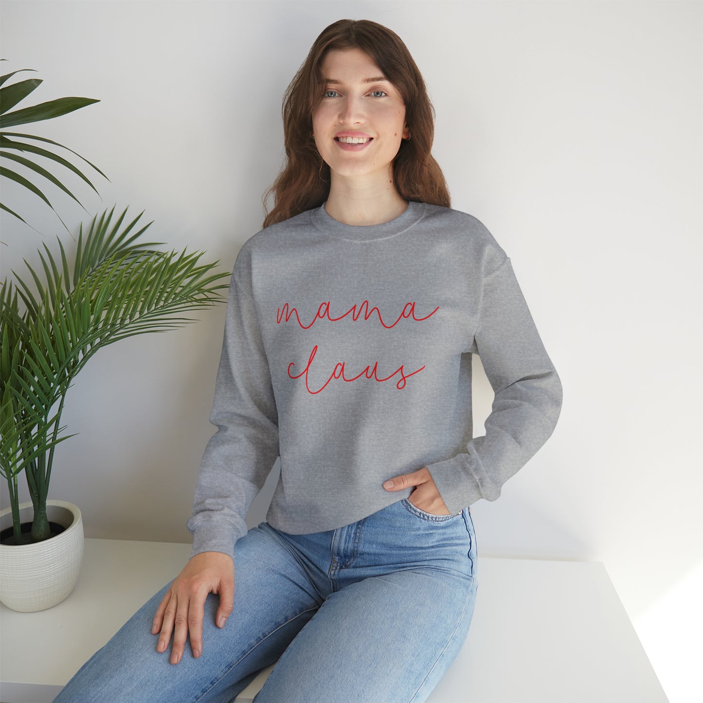 Mama claus sweater Festive AF sweater Merry Bright Christmas sweatshirt gift for her for Women Christmas Sweater,Holiday Christmas gift