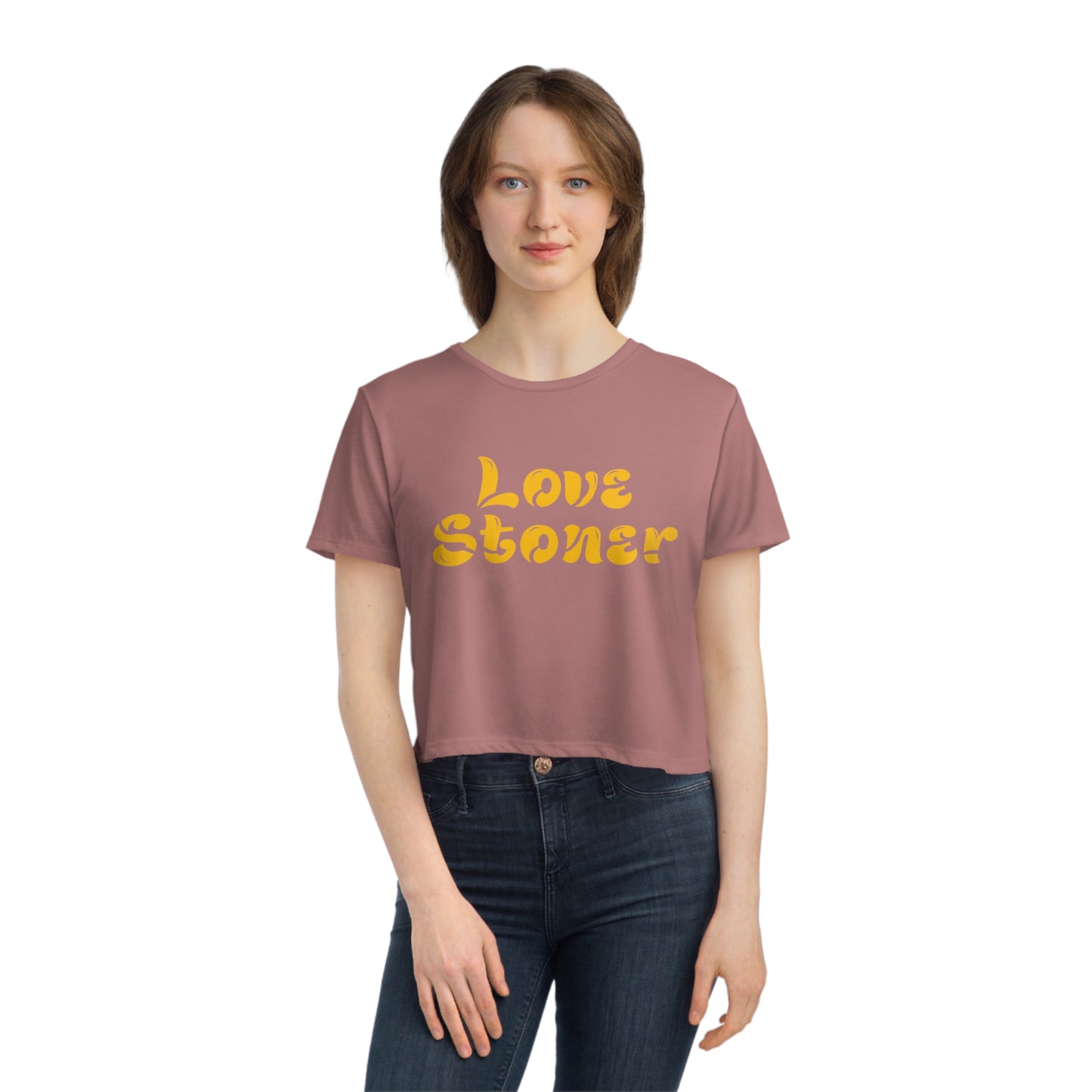 Love Stoner crop top Tshirt Gift for her Gift for him Festival shirt Crop top gift for her gift for him yoga crop top zen shirt Women's Tee