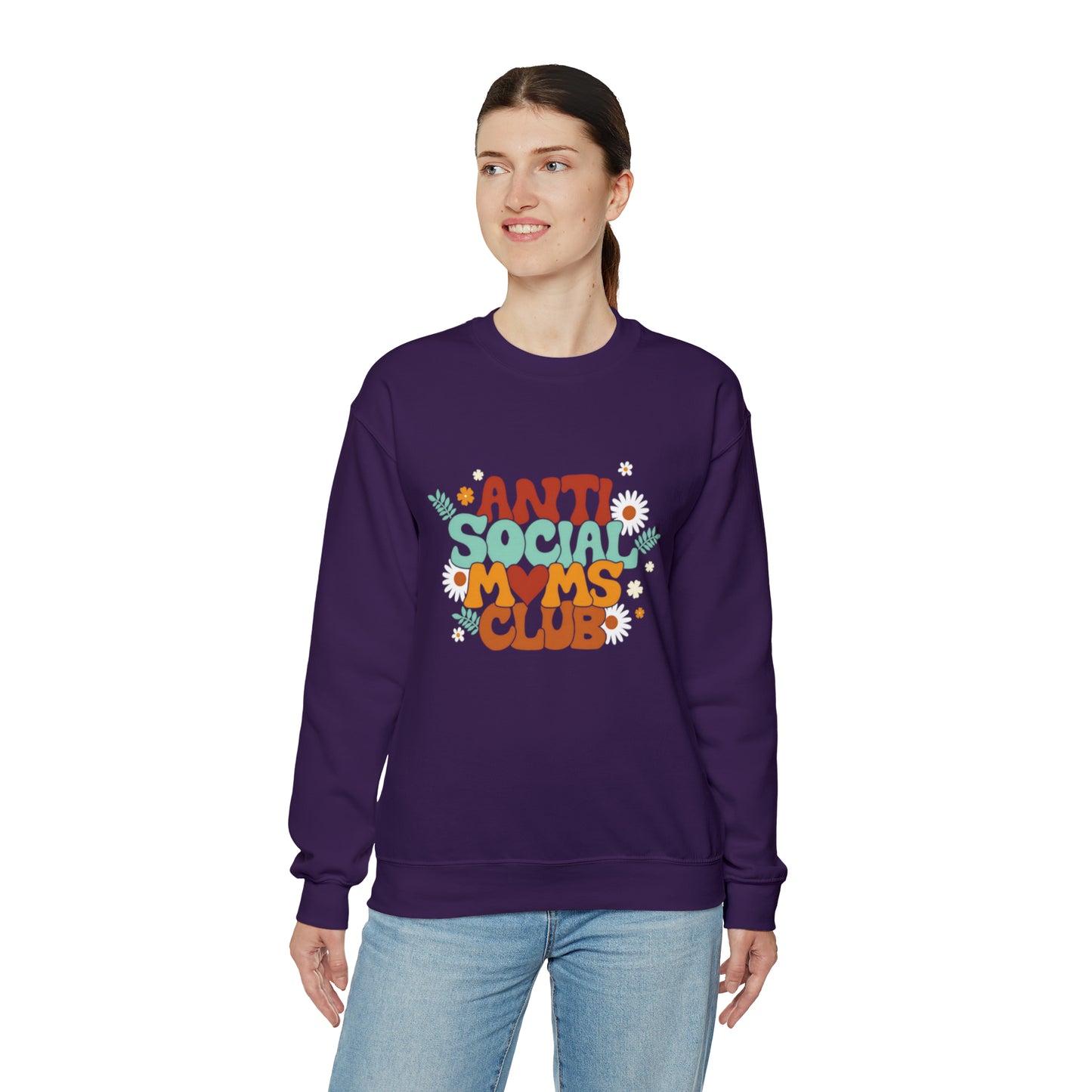 Anti social moms club sweatshirt, Mama Mother Mom sweatshirt, Gift for mom, Christmas gift for her,for him,Birthday gift for her