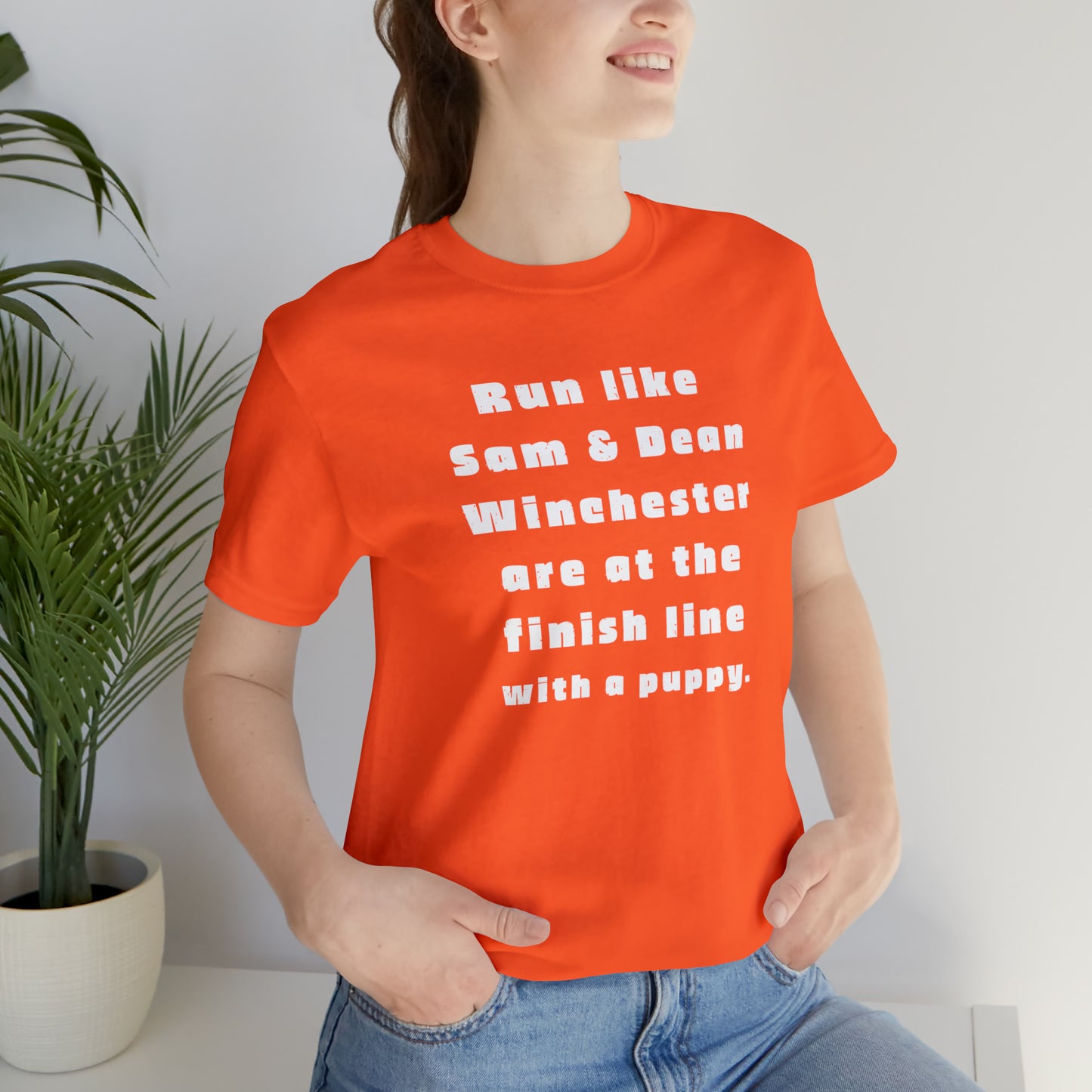 Winchester fans work out shirt Gym top sam and dean Tshirt Gift for her Gift for him Funny gift for her gift for him yoga Women's Tee