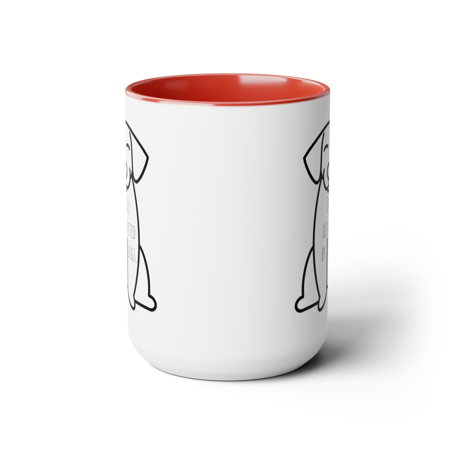 Easily distracted by dogs mug Supervisor mug Floral mug gift for her Mug funny gift for wife Coffee Mugs tea Christmas gift 15oz