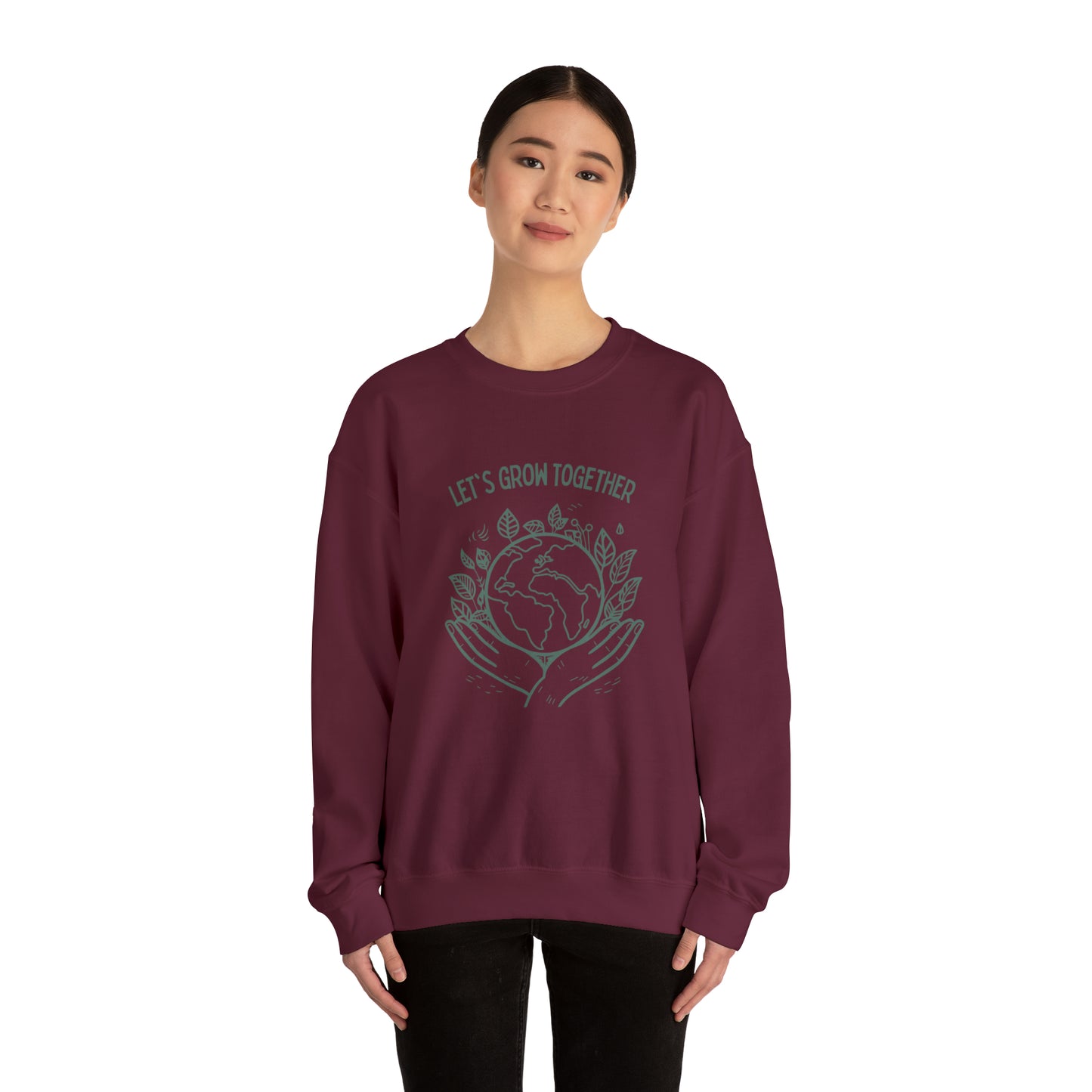 Let's grow together sweater plant lover sweater save the planet sweashirt birthday gift Christmas gifts Sweatshirt Gift for him Gift for her