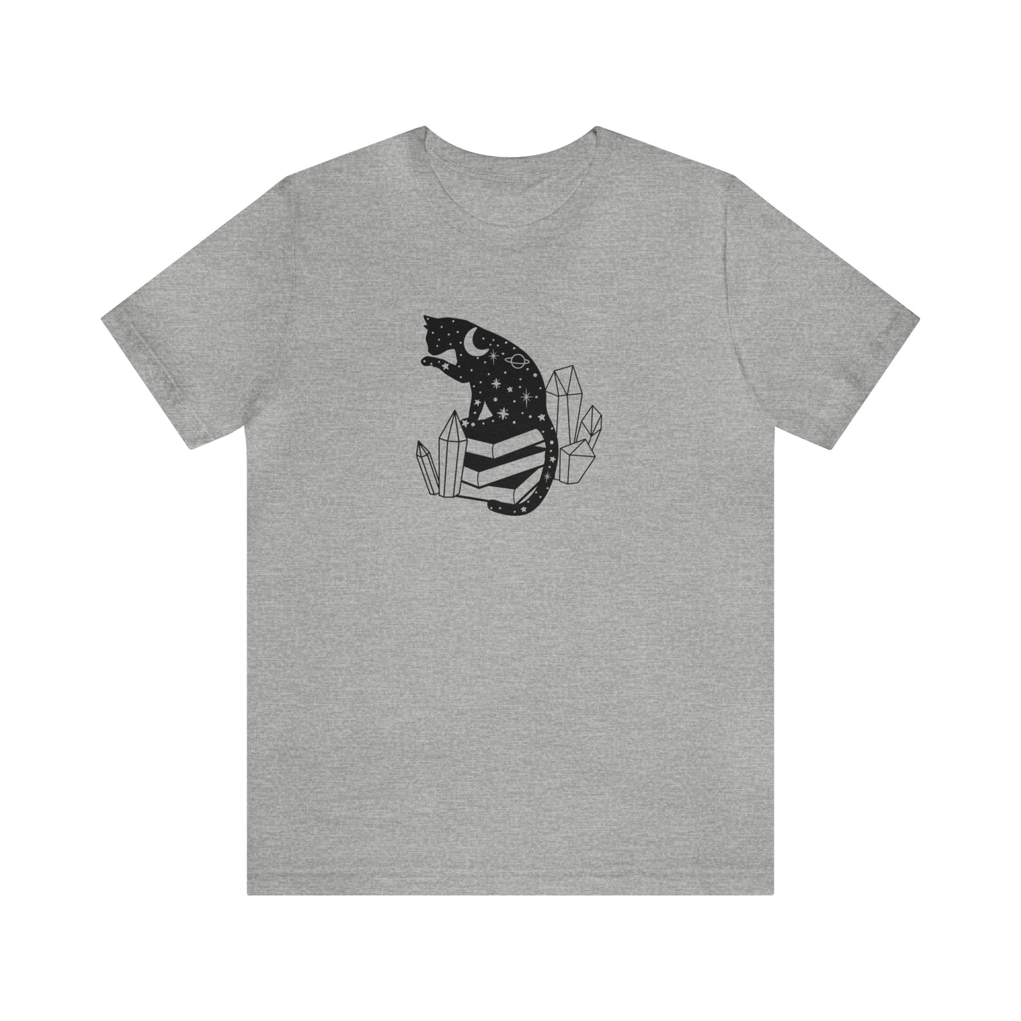 Cat lover tshirt book lover shirt crystal witchy cat Shirt Halloween Cat Sweatshirt Gift for Cat Lover Gift for Cat Mom Gift