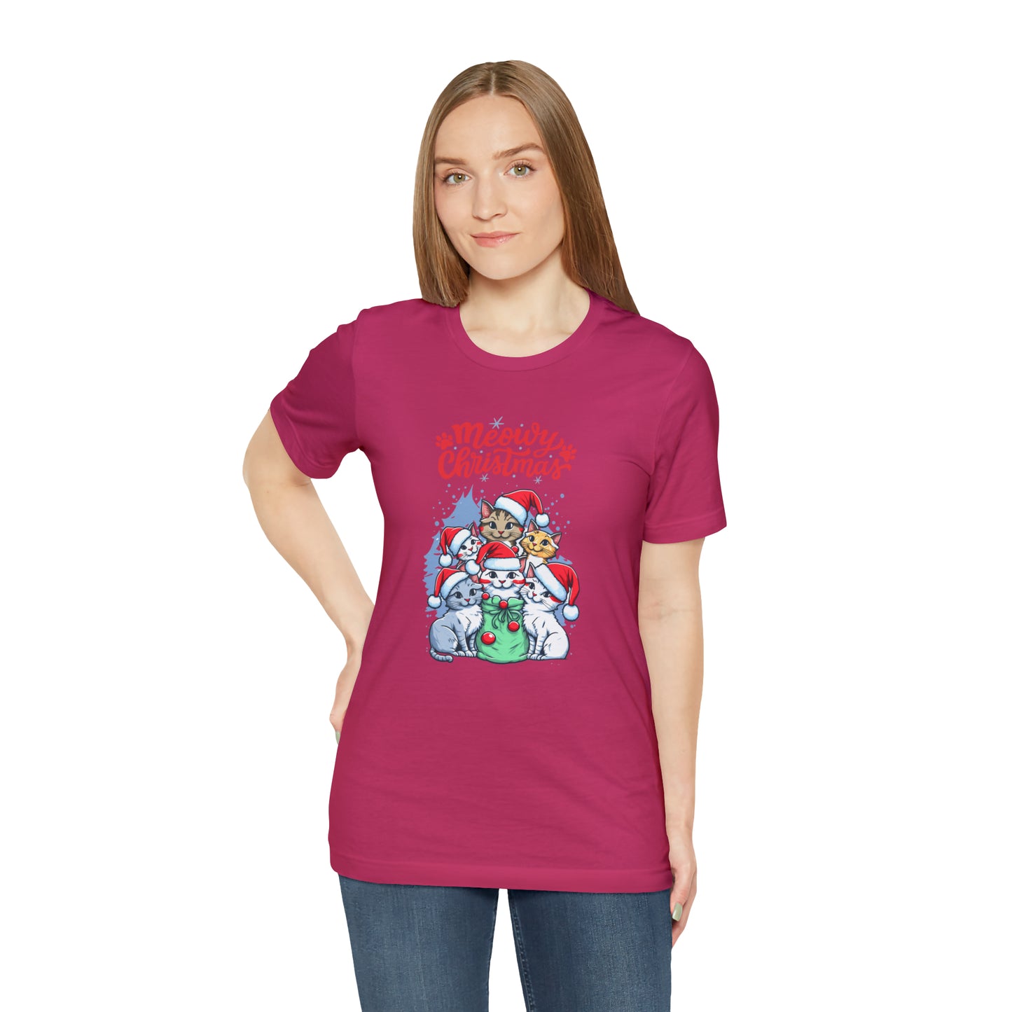 Cute Cat Christmas shirt funny dog Christmas tee Matching Family Christmas Shirt Family Christmas Shirt Matching Xmas Tees Custom
