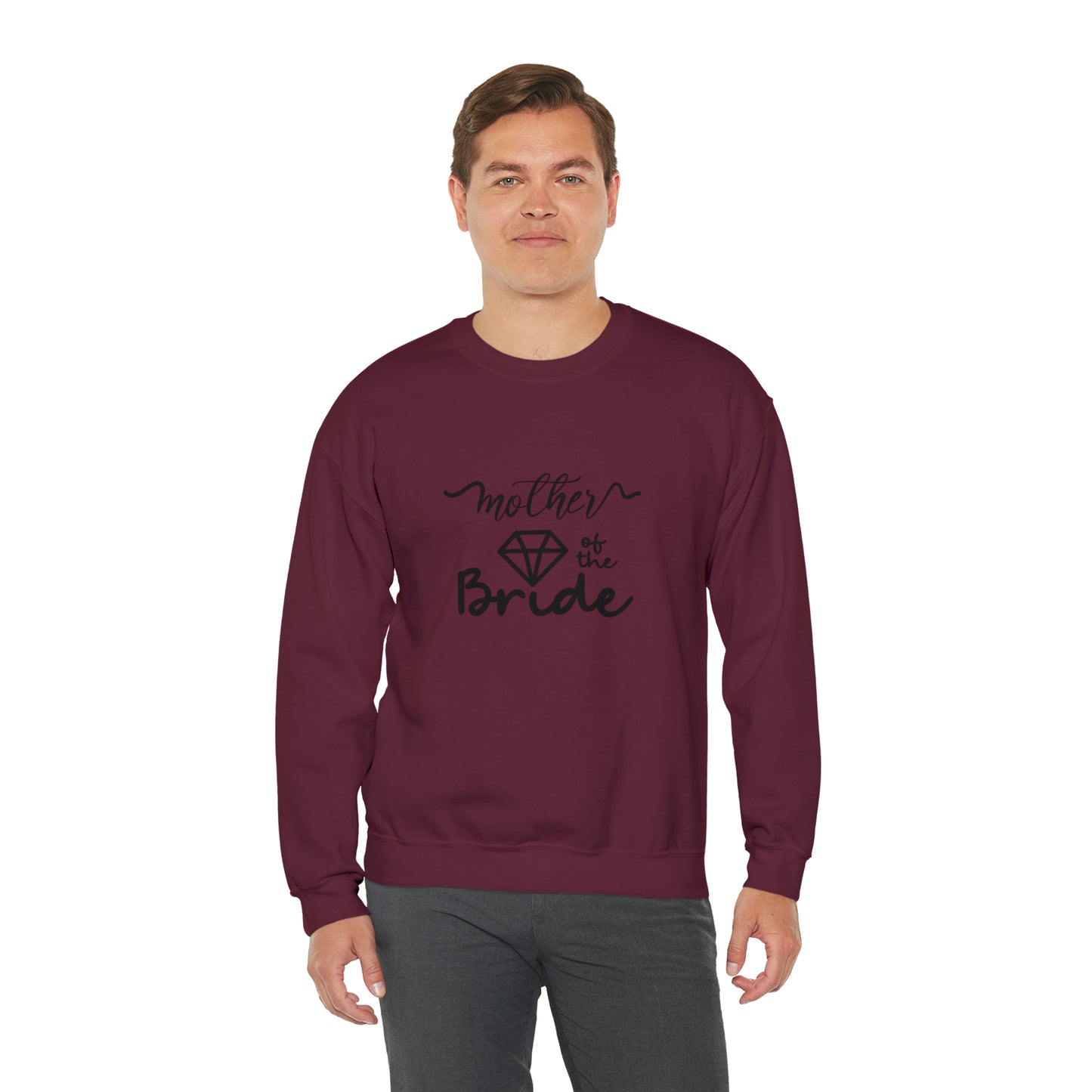 Mother of the bride sweatshirt, wedding attire, gift for Mom, bridal party clothes, yoga wear for her, for him,Birthday gift for her