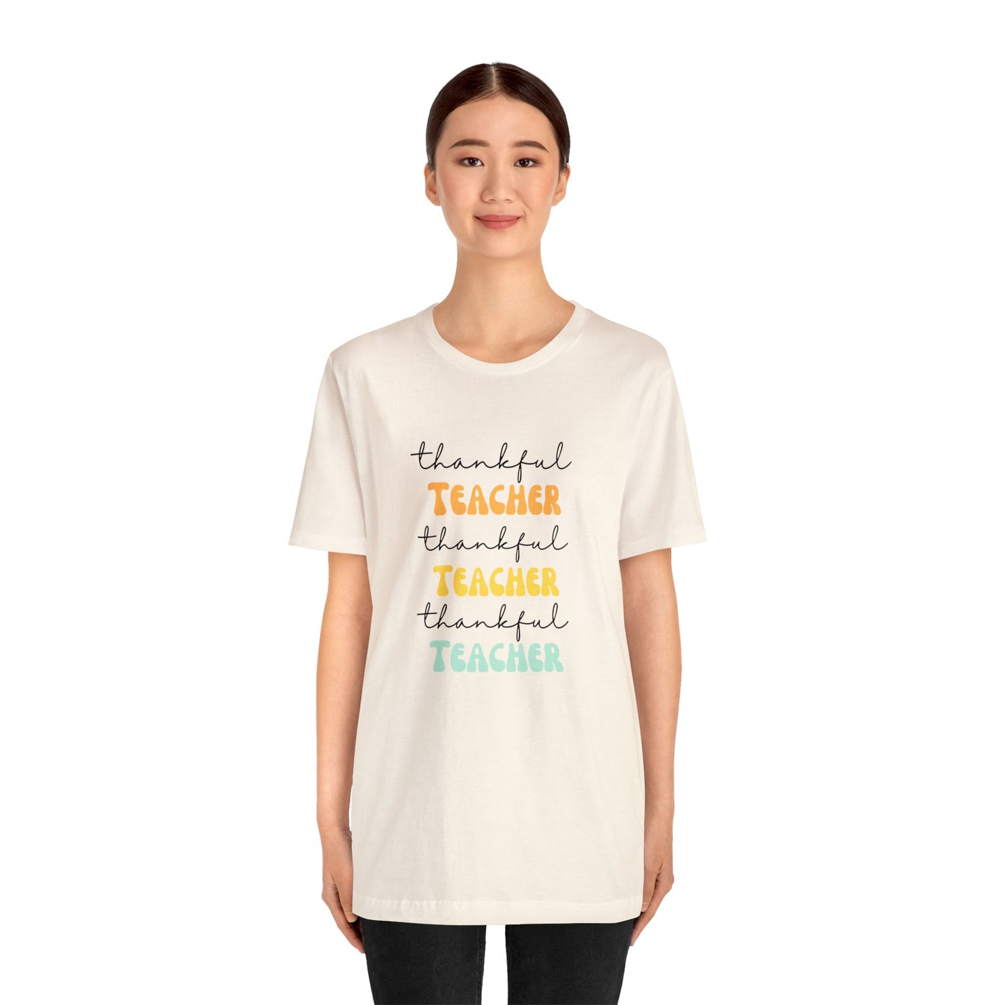Thankful teacher shirt tiny humans teacher appreciation gift Thanksgiving shirt gift for her gift for him Unisex Tee Christmas gift