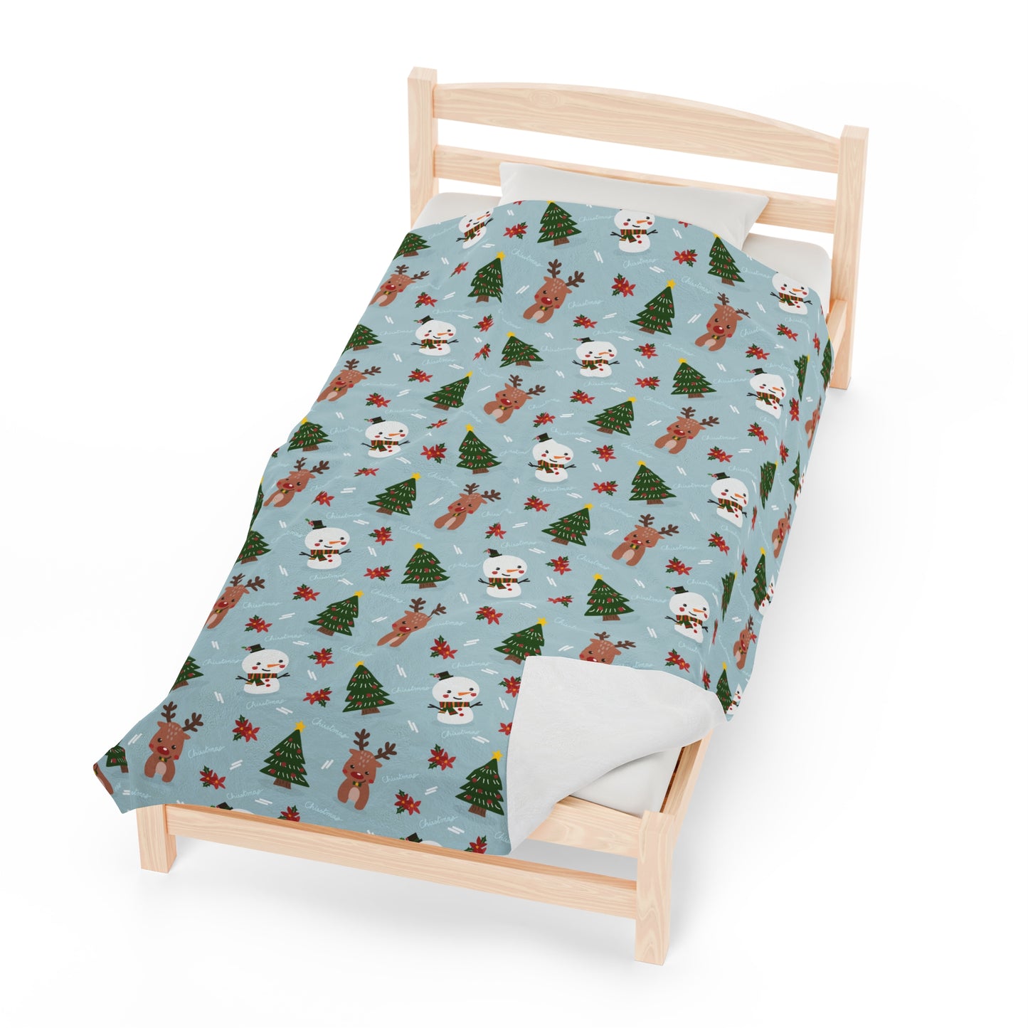 Snowman Christmas tree Blanket holiday blanket christmas movie watching blanket Merry christmas blanket Velveteen Plush Blanket