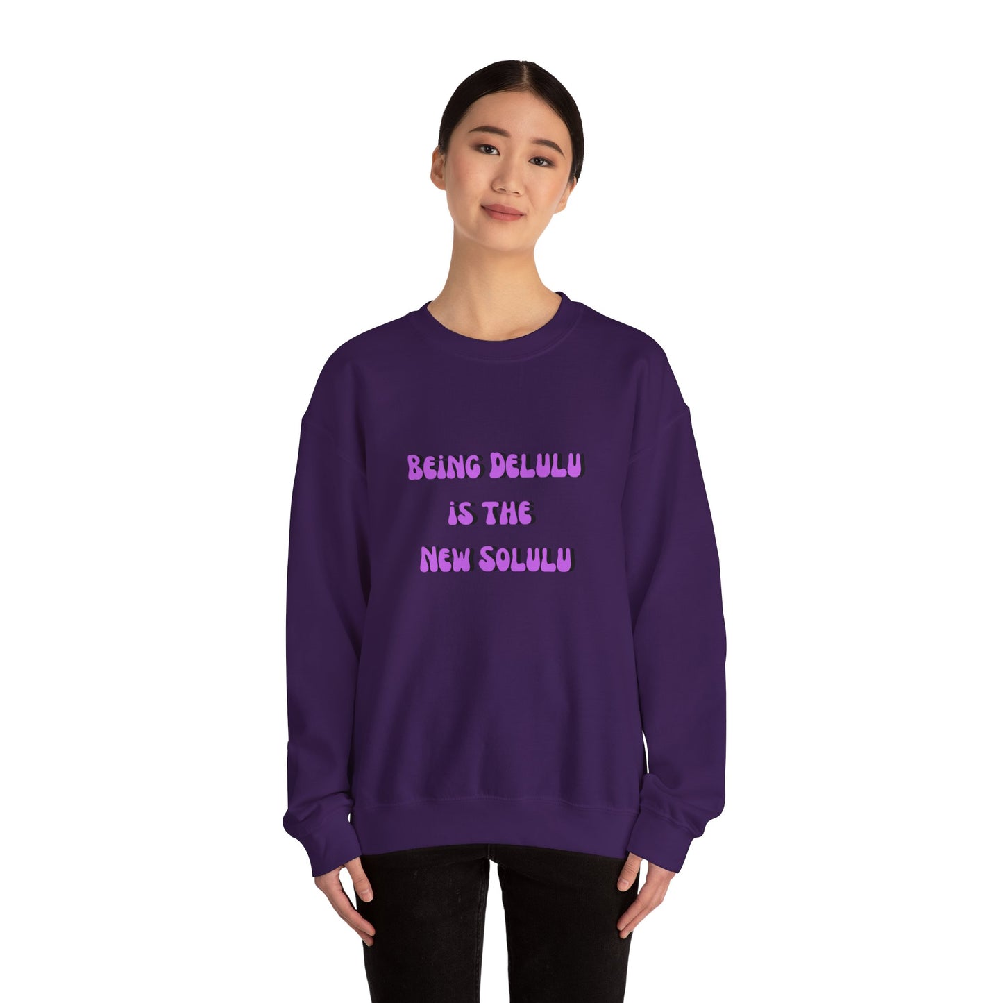 Being delulu is the new Solulu sweater dreamer sweater motivational sweater aesthetic gift funny tiktok birthday gift for her Christmas gift