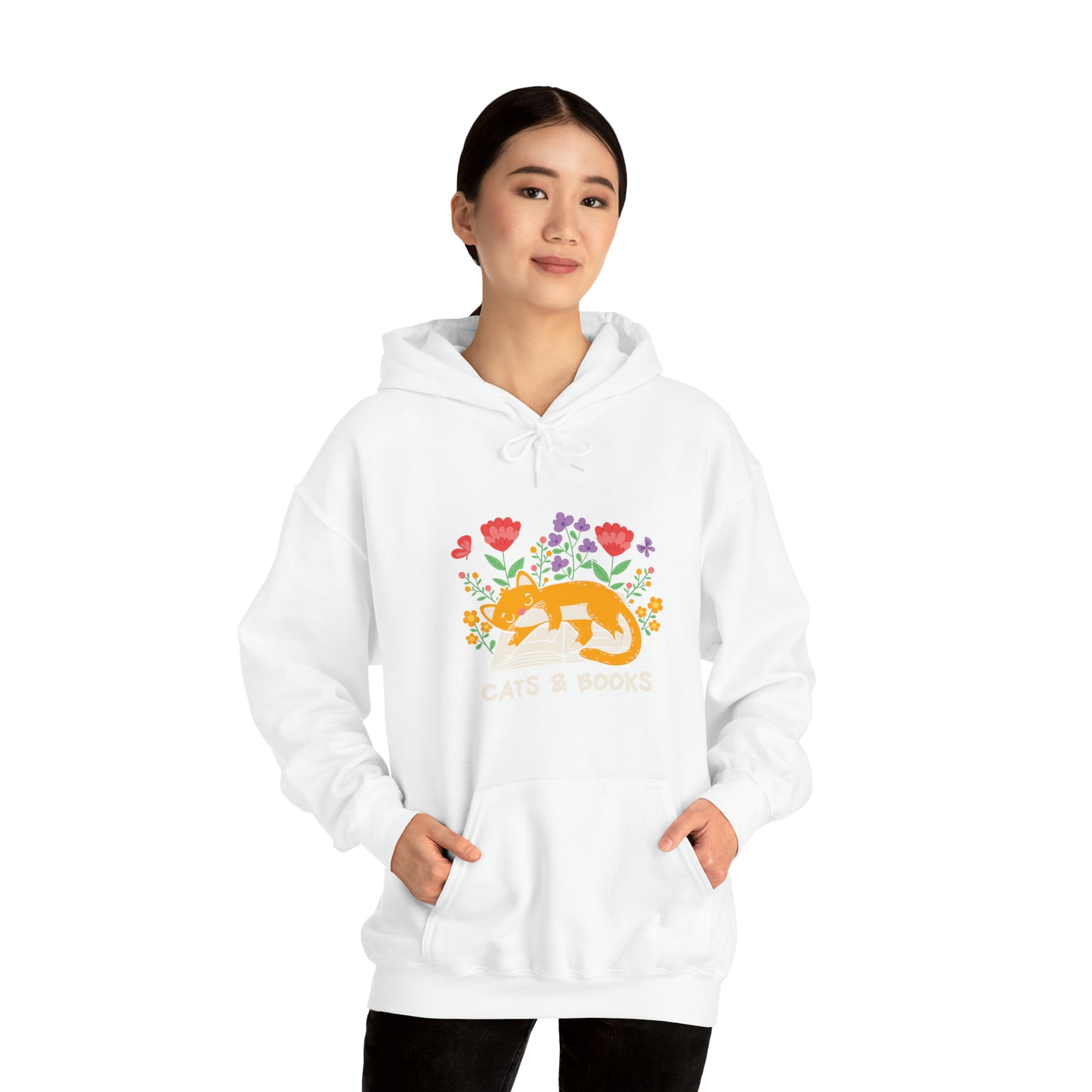 Cat Mom Shirt Cat Lover Tee Cute Book Cat Shirt Floral Book Shirt Book Lover Sweatshirt Reader Bookish Tee Cat Themed Gift For Women for men