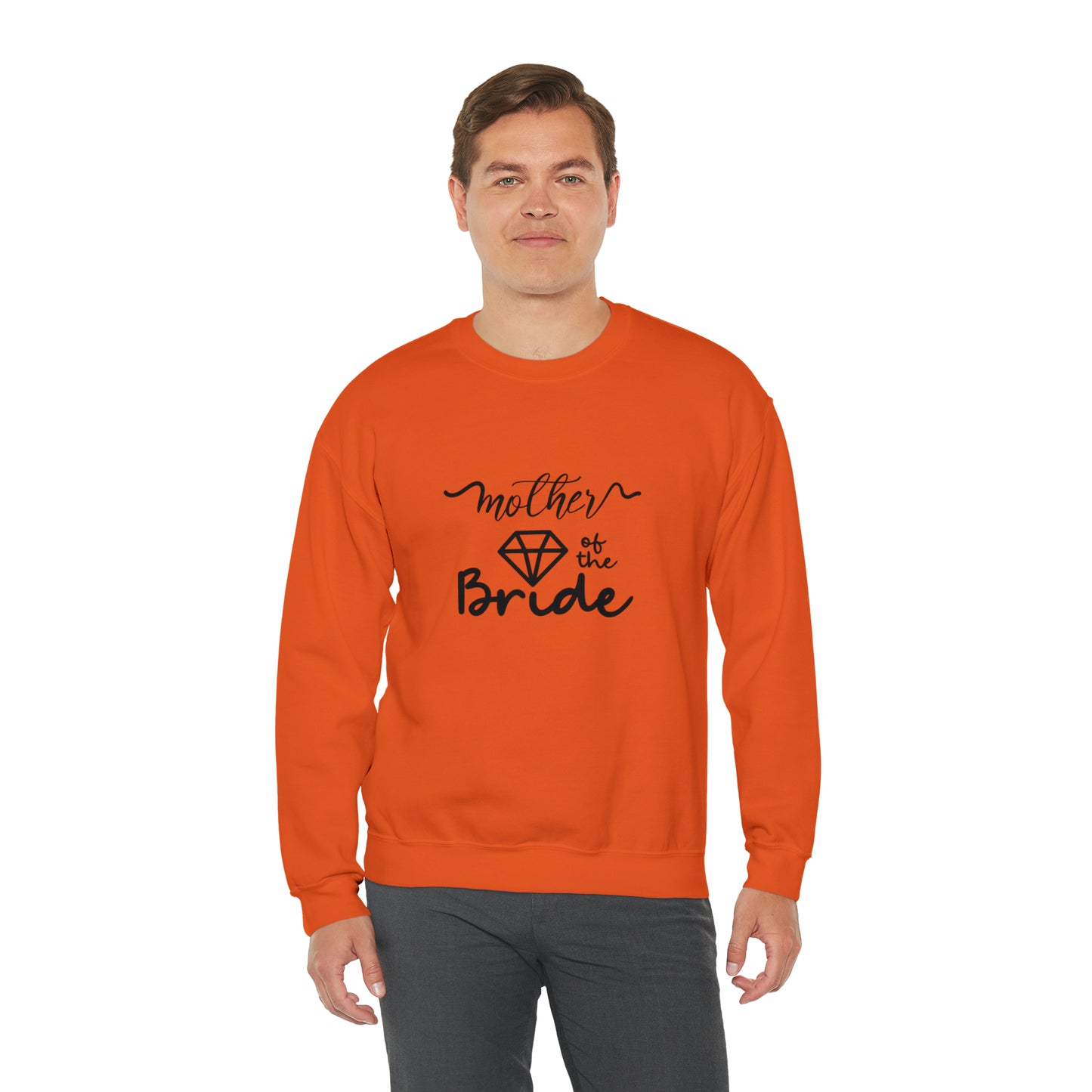 Mother of the bride sweatshirt, wedding attire, gift for Mom, bridal party clothes, yoga wear for her, for him,Birthday gift for her