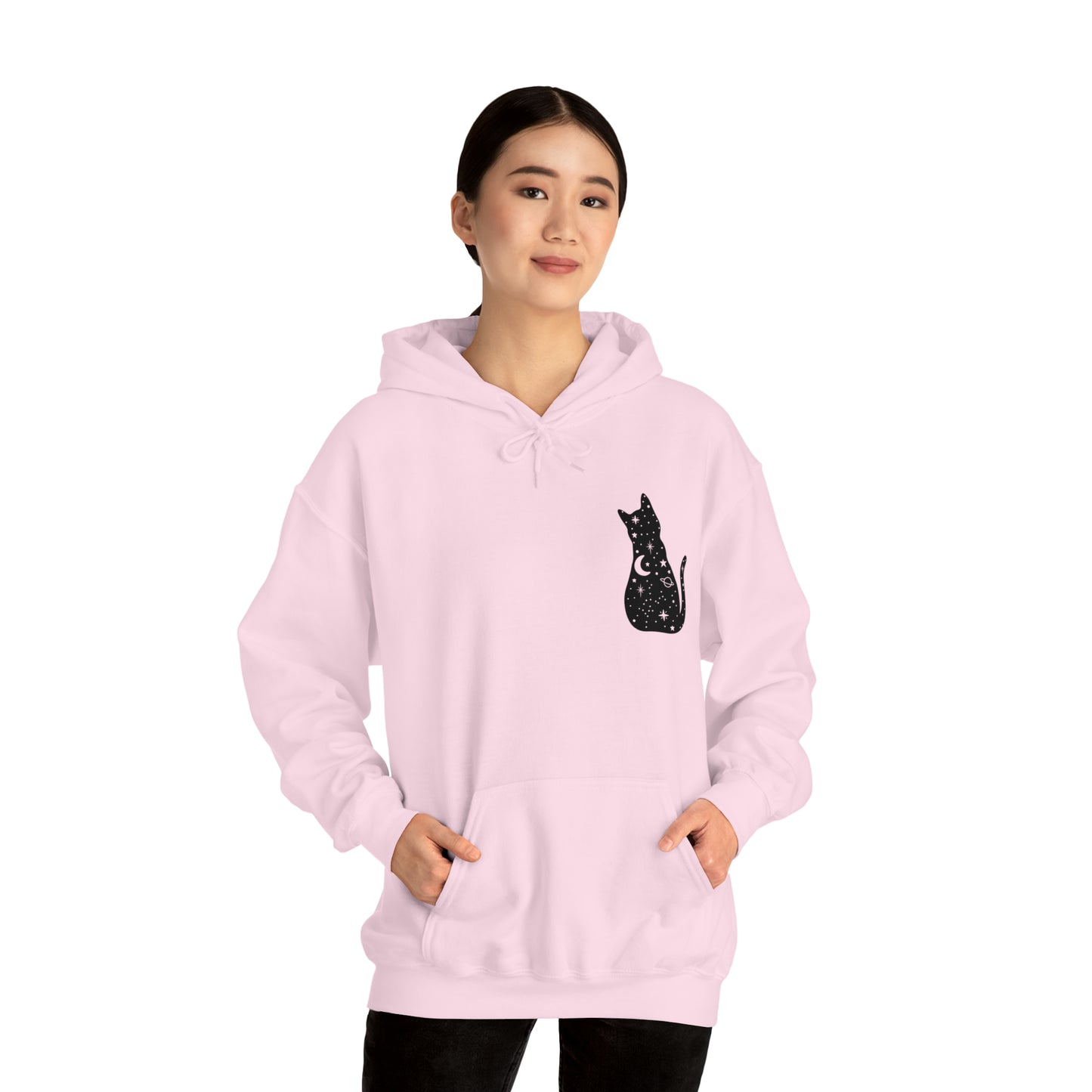 Halloween Sweatshirt Black Cat Shirt Halloween Sweater Halloween Cat Sweatshirt Gift for Cat Lover Gift Black Cat Gift for Cat Mom Gift Moon