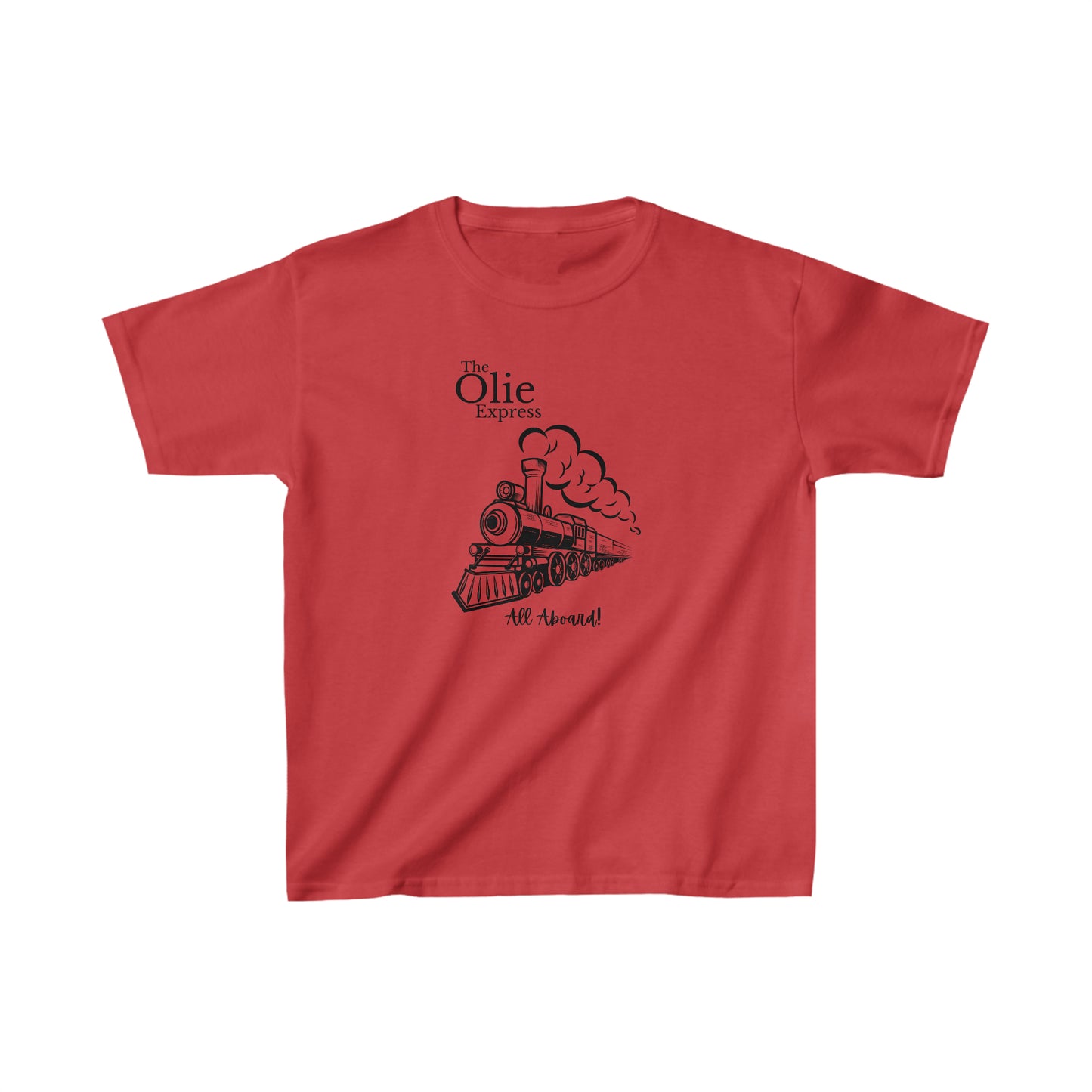 All aboard the train shirt Birthday boy shirts birthday girl shirt Kids Heavy Cotton™ Tee