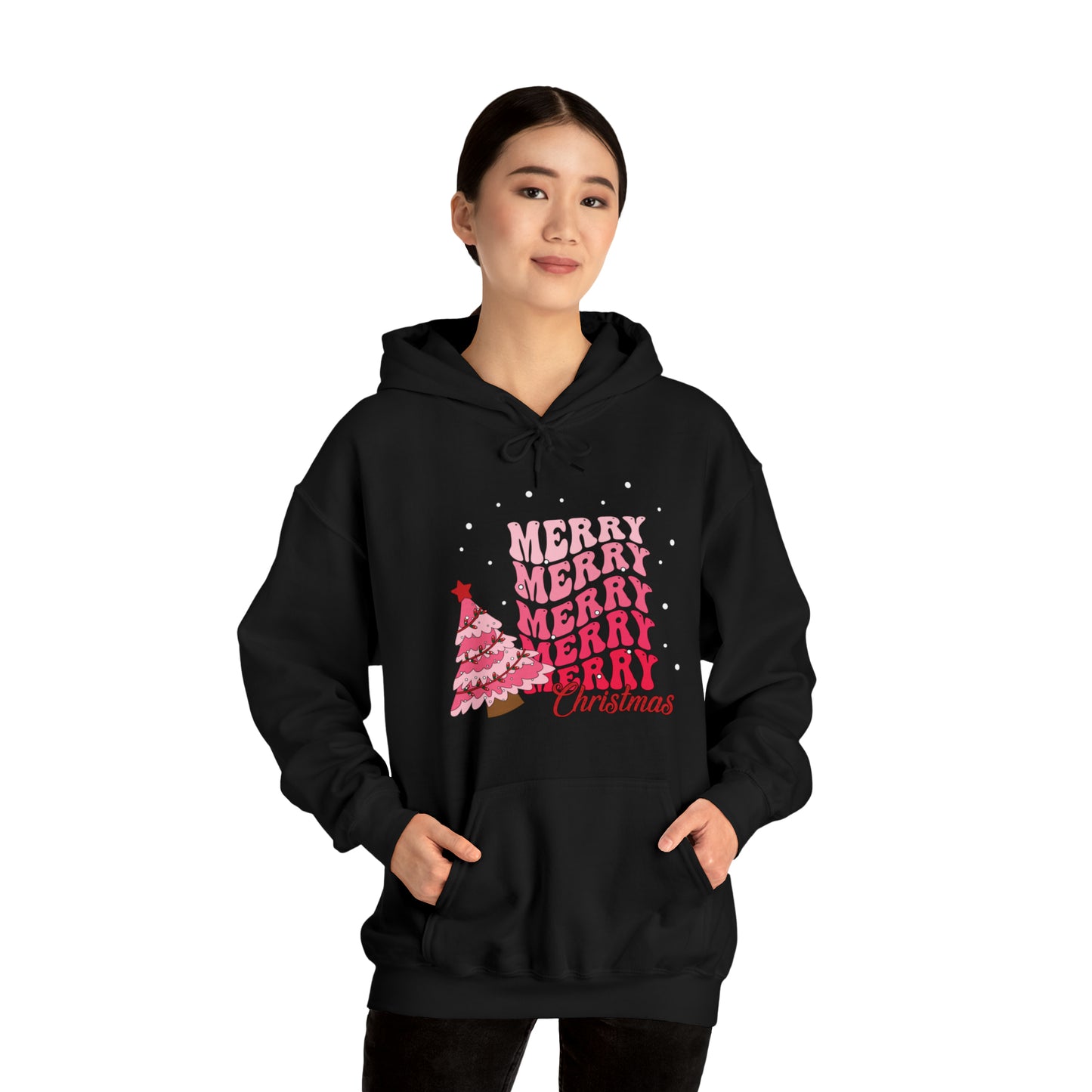 Festive AF hoodie blue Merry Bright Christmas Sweatshirt for Women Men Christmas Sweater Holiday Christmas gift for her gift for him