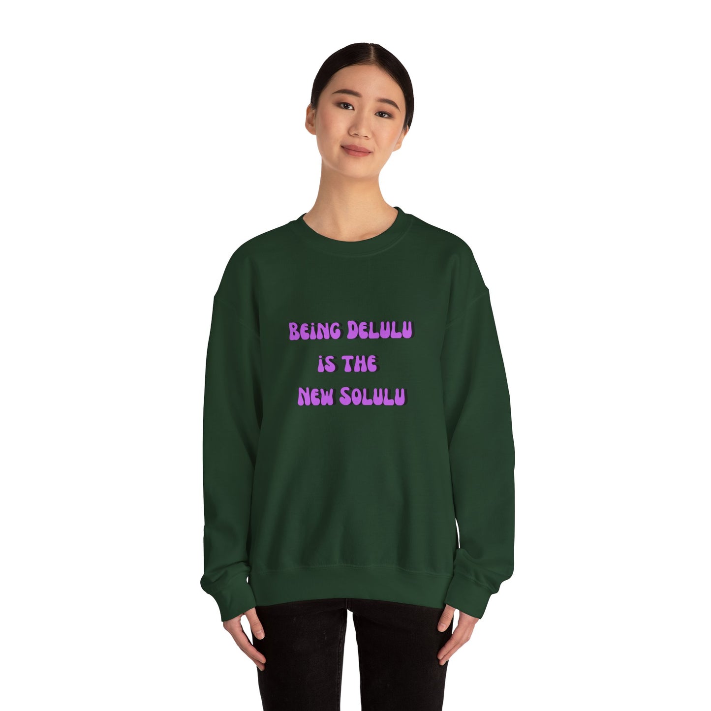 Being delulu is the new Solulu sweater dreamer sweater motivational sweater aesthetic gift funny tiktok birthday gift for her Christmas gift