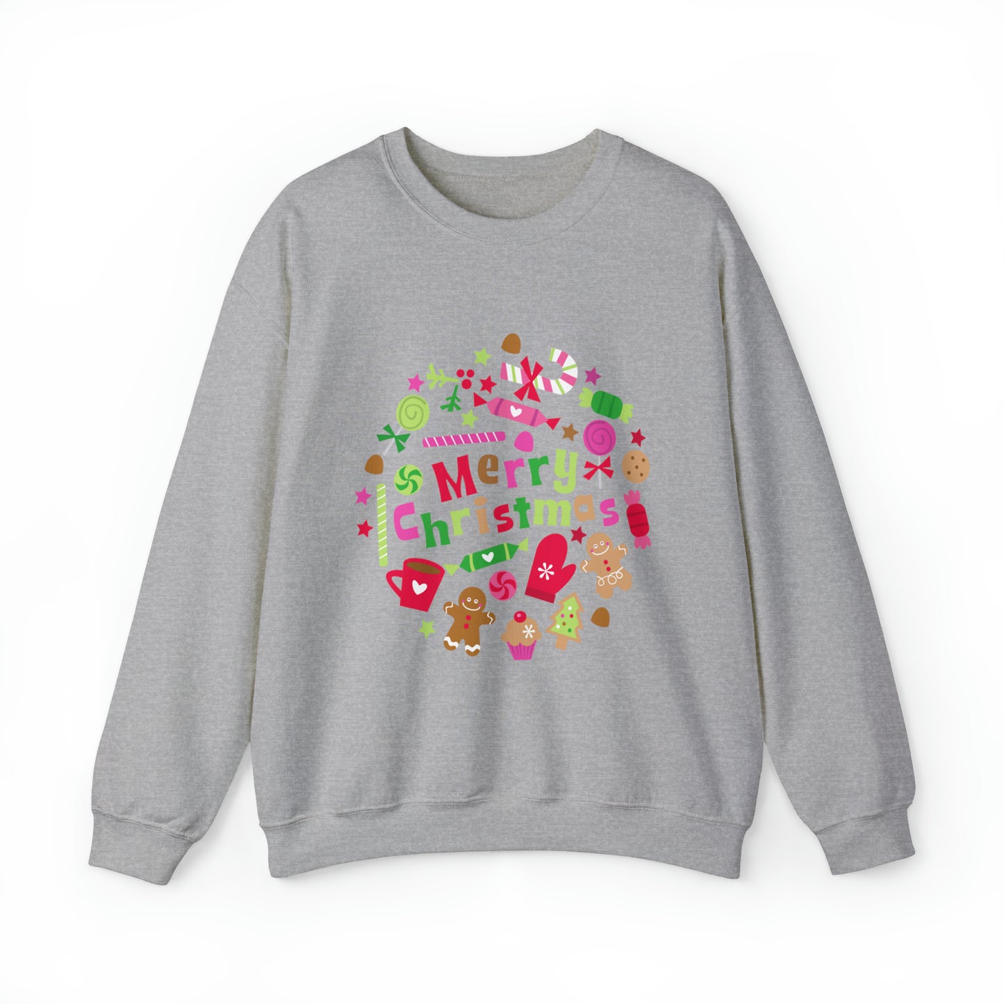 Candy Christmas sweater Merry Bright Christmas sweatshirt Christmas Sweatshirt for her Christmas family Shirt Christmas gift for him