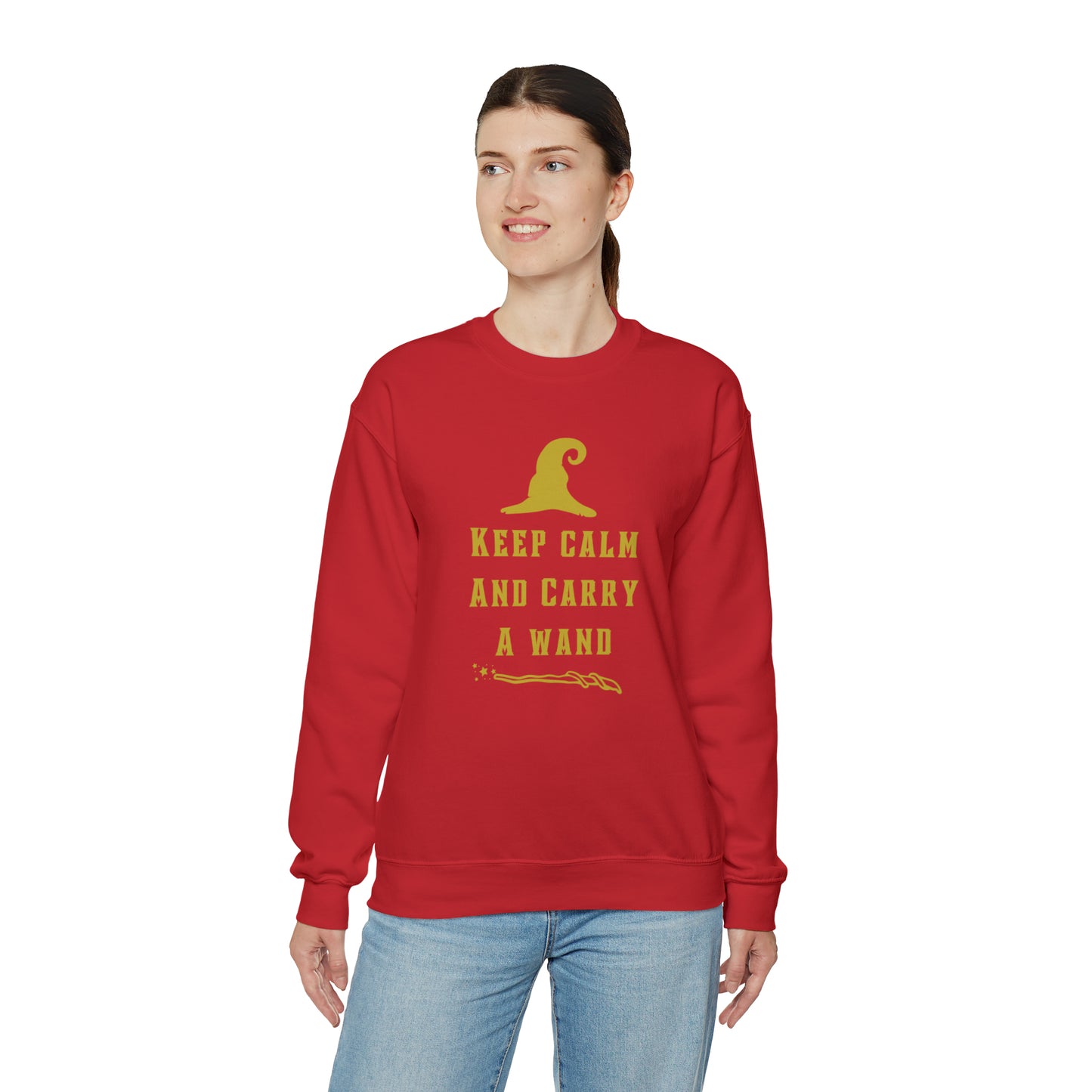 Mischief Manager Hogwarts sweater keep calm carry a wand sweatshirt Halloween sweater Universal Studios Christmas gift for her gift for him