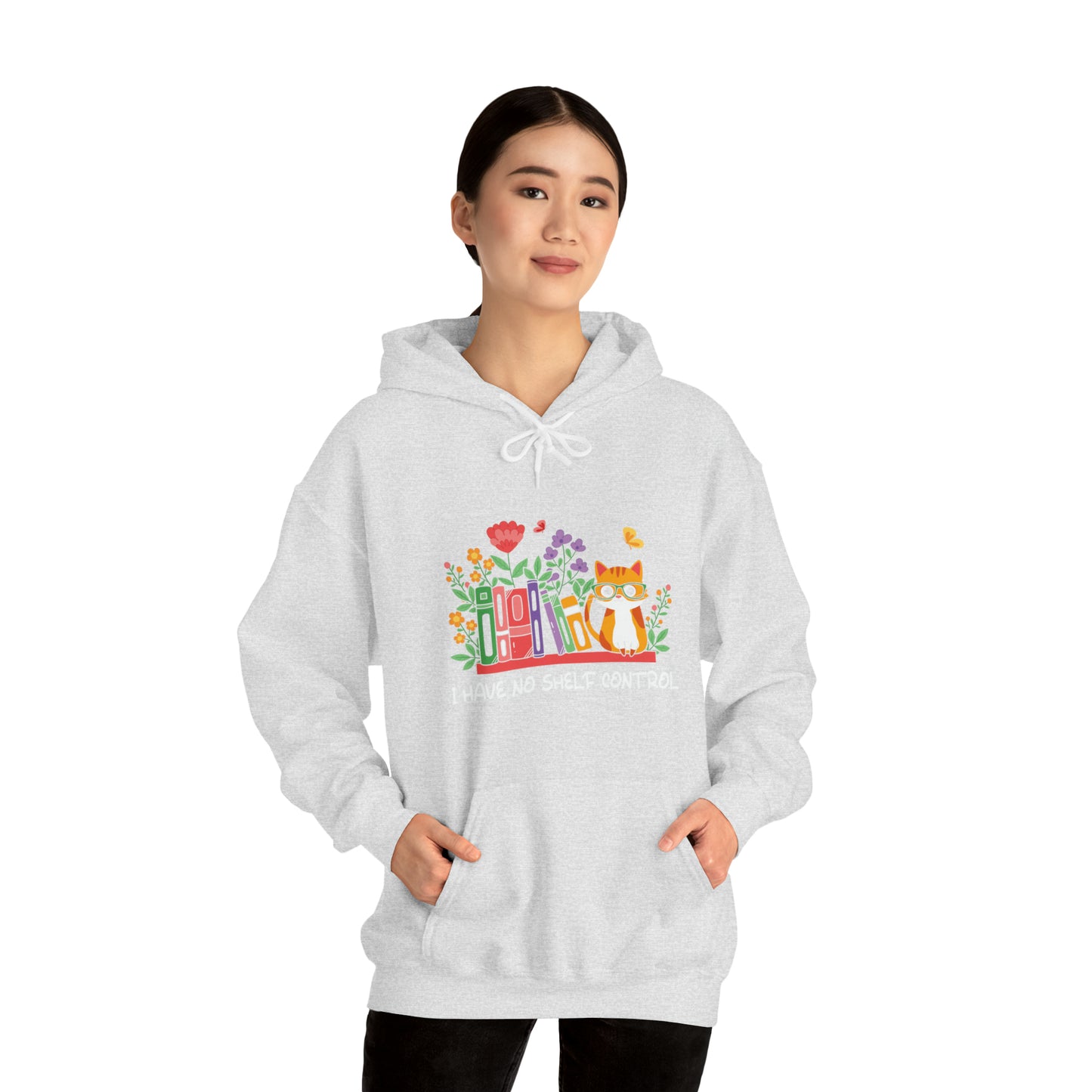 Cat lover hoodie book lover sweater BookShelf control orange cat Shirt Halloween Cat Sweatshirt Gift for Cat Lover Gift for Cat Mom Gift