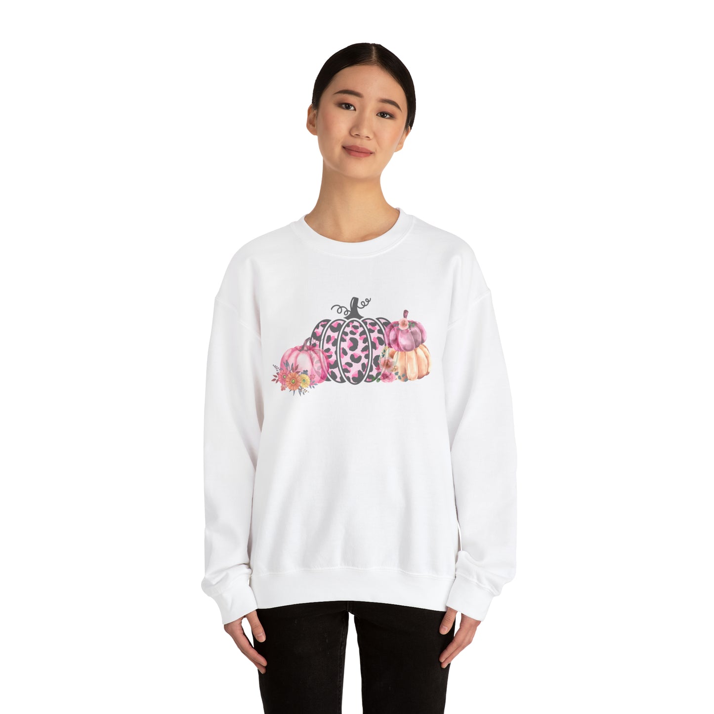Thankful and blessed Sweatshirt thanksgiving sweater gift for her women's sweater best friend gift Christmas gift pink pumpkin