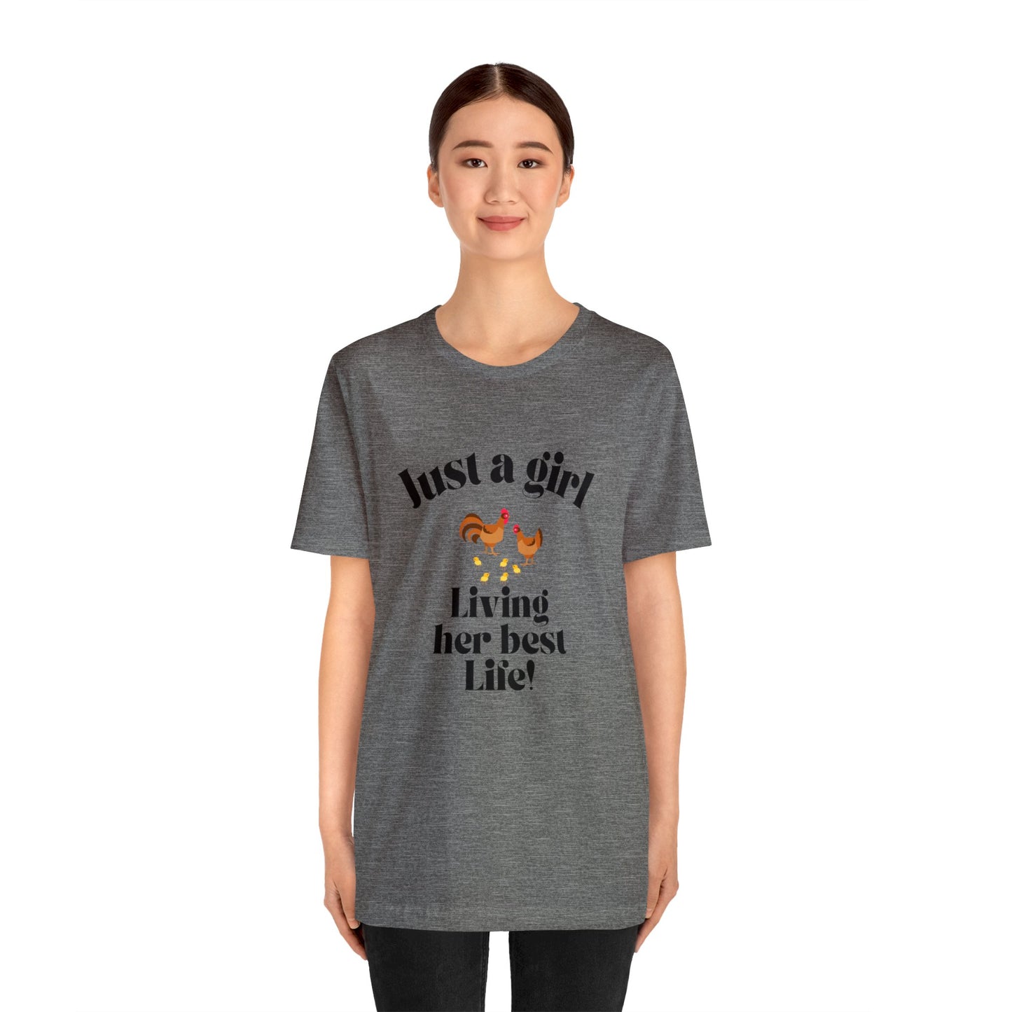 Just a girl who loves chickens shirt funny gift for her chicken shirt girlfriend shirt birthday Shirt Matching travel Tees farm life style