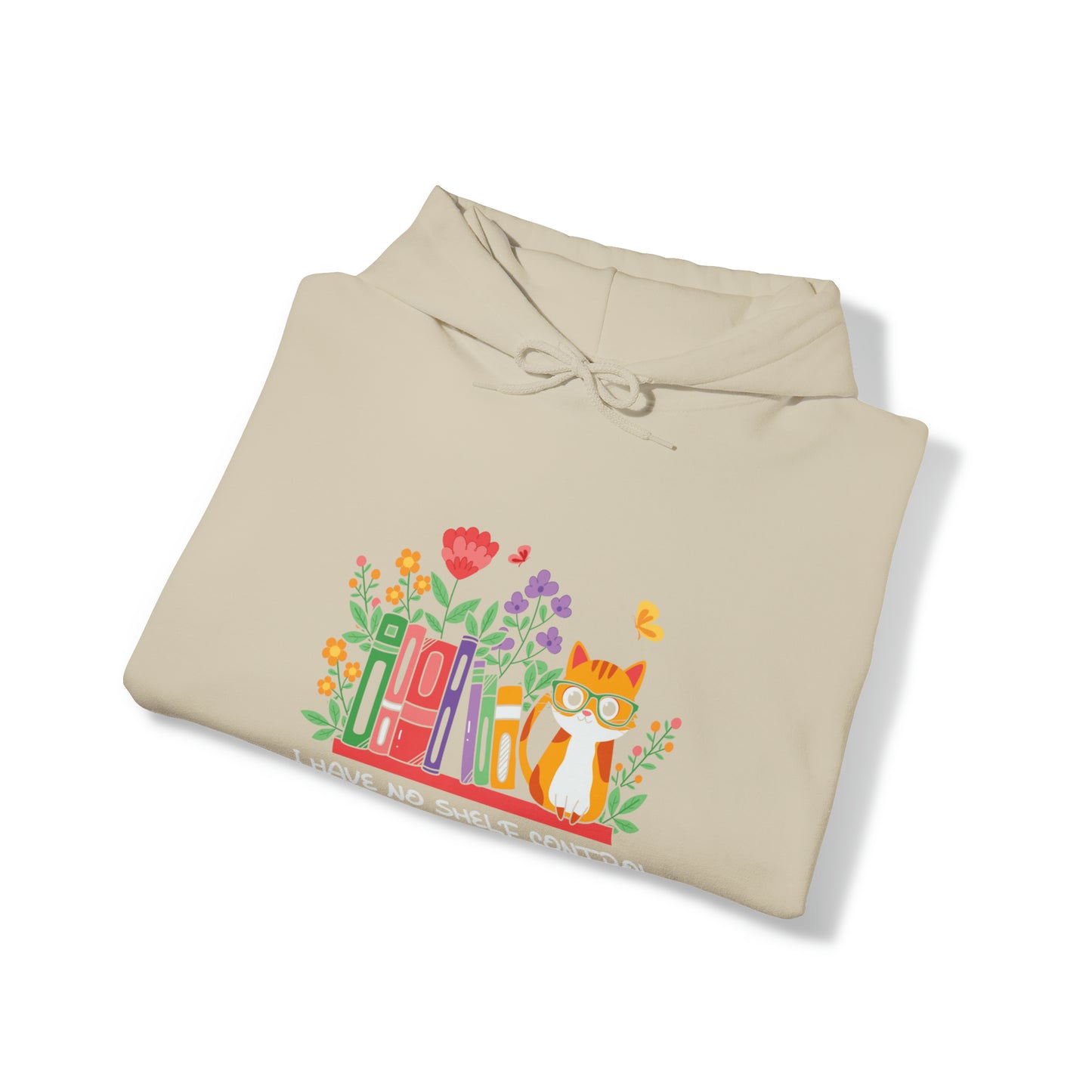Cat lover hoodie book lover sweater BookShelf control orange cat Shirt Halloween Cat Sweatshirt Gift for Cat Lover Gift for Cat Mom Gift
