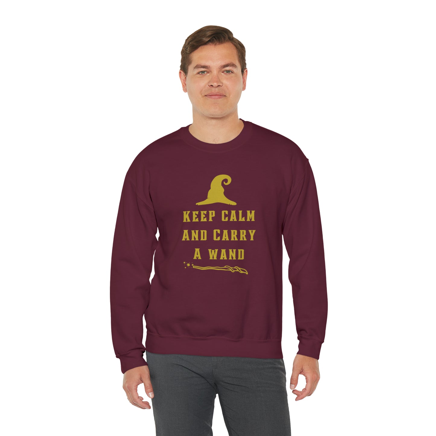 Mischief Manager Hogwarts sweater keep calm carry a wand sweatshirt Halloween sweater Universal Studios Christmas gift for her gift for him