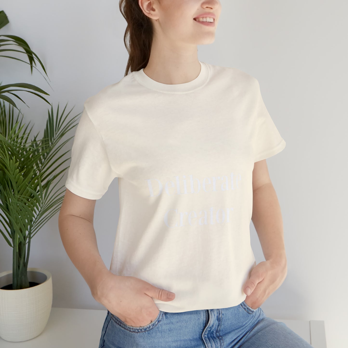 Deliberate creator tee, Unisex Jersey Short Sleeve Tee
