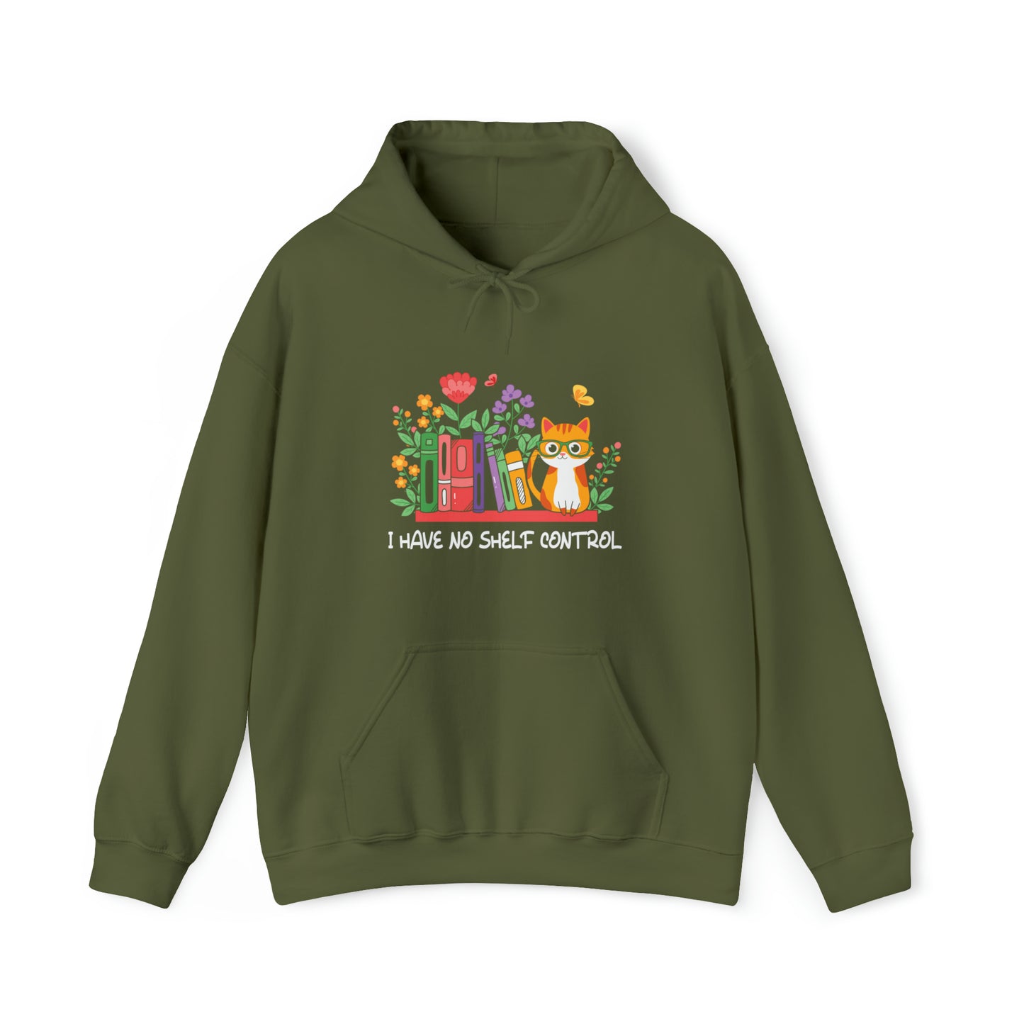 Cat lover hoodie book lover sweater BookShelf control orange cat Shirt Halloween Cat Sweatshirt Gift for Cat Lover Gift for Cat Mom Gift