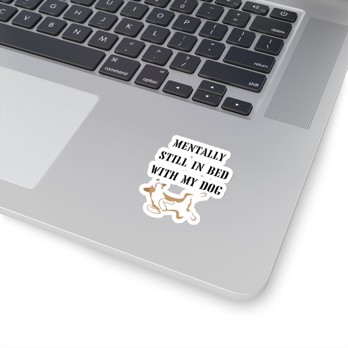 Funny dog lover stickers funny in bed with my dog gift funny bestie gift bestfriend gift Kiss-Cut Stickers sleeping dog Halloween sticker