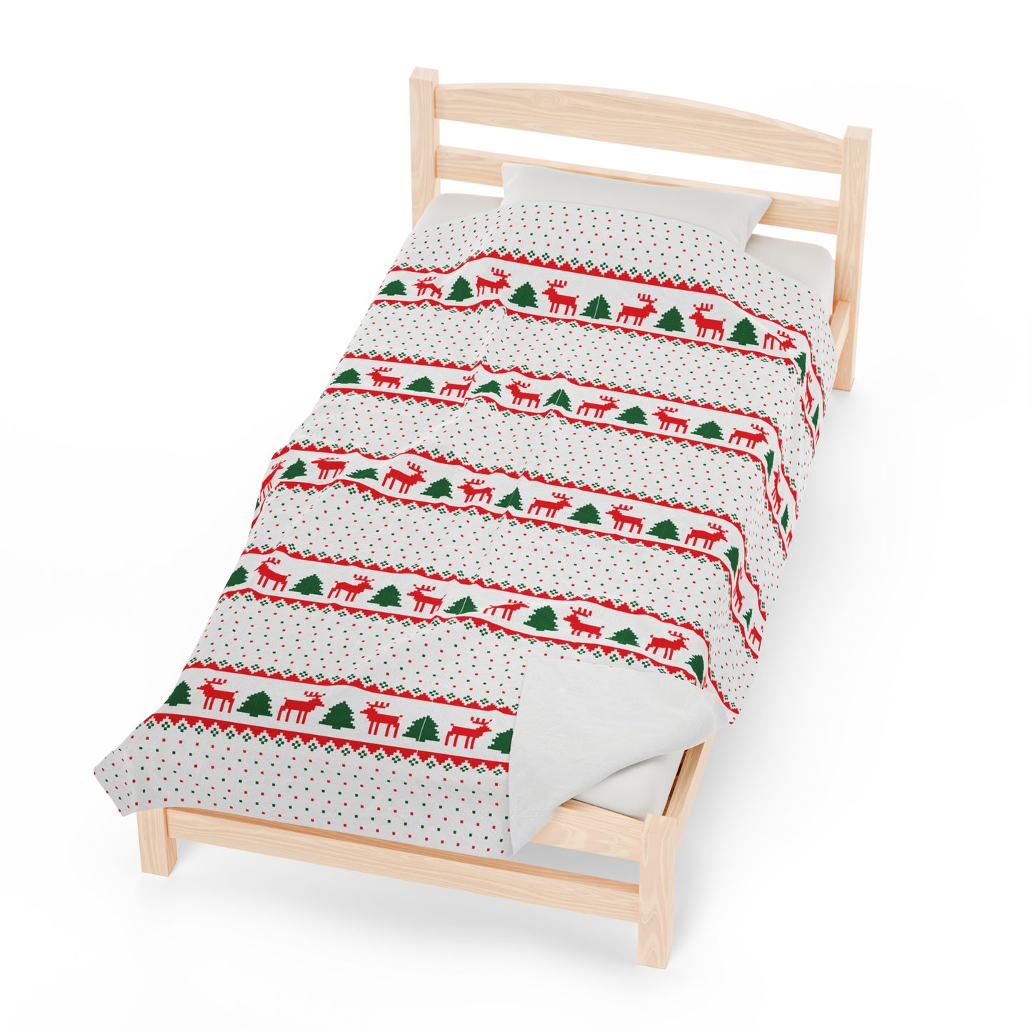 Reindeer Christmas Blanket holiday christmas tree blanket christmas movie watching blanket Merry christmas blanket Velveteen Plush Blanket