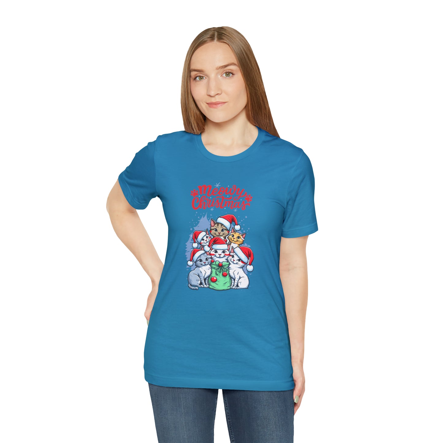 Cute Cat Christmas shirt funny dog Christmas tee Matching Family Christmas Shirt Family Christmas Shirt Matching Xmas Tees Custom
