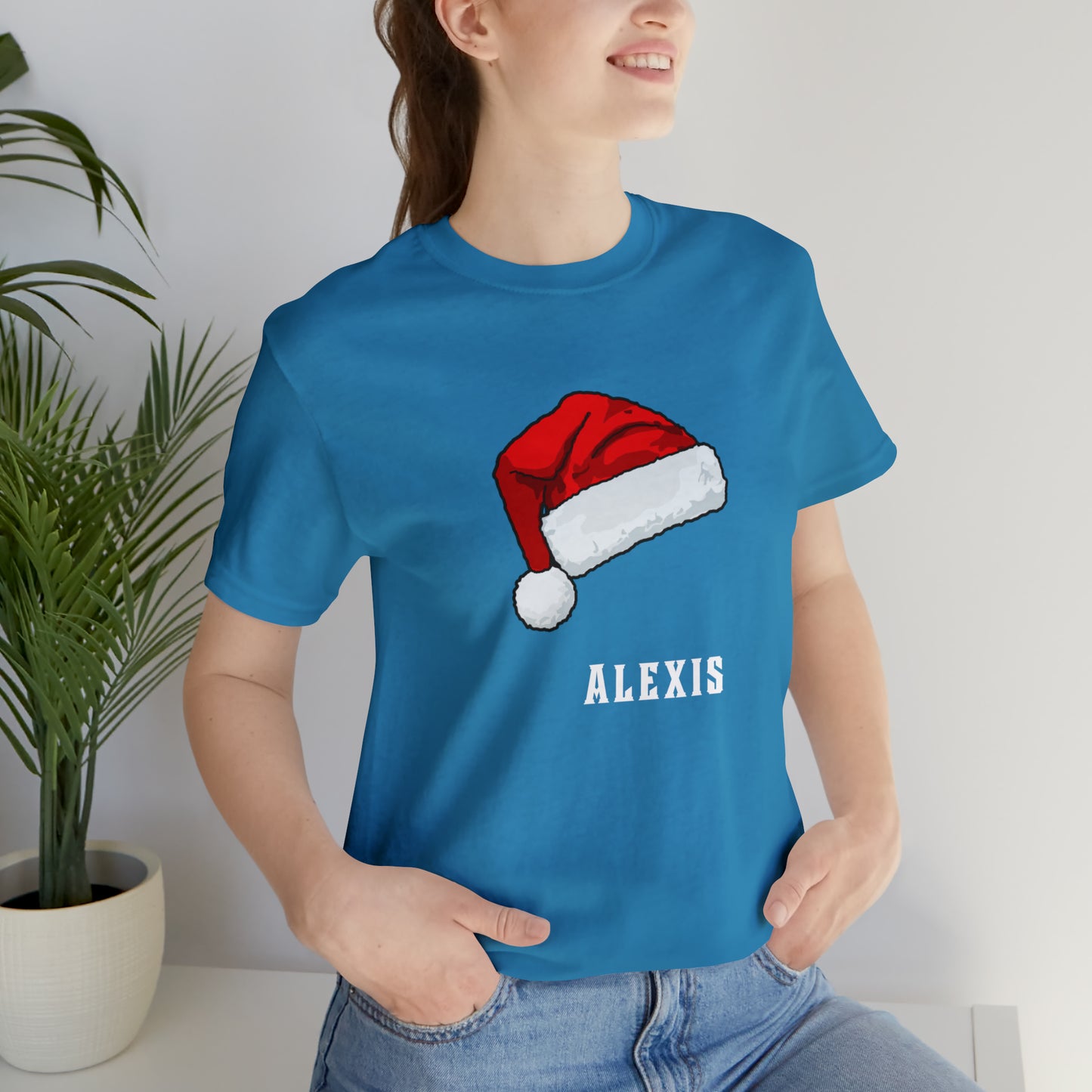 Matching Family Christmas Shirts, Santa claus Hat family tshirts Family Christmas Shirt, Matching Xmas Tees Custom Christmas T shirt photos