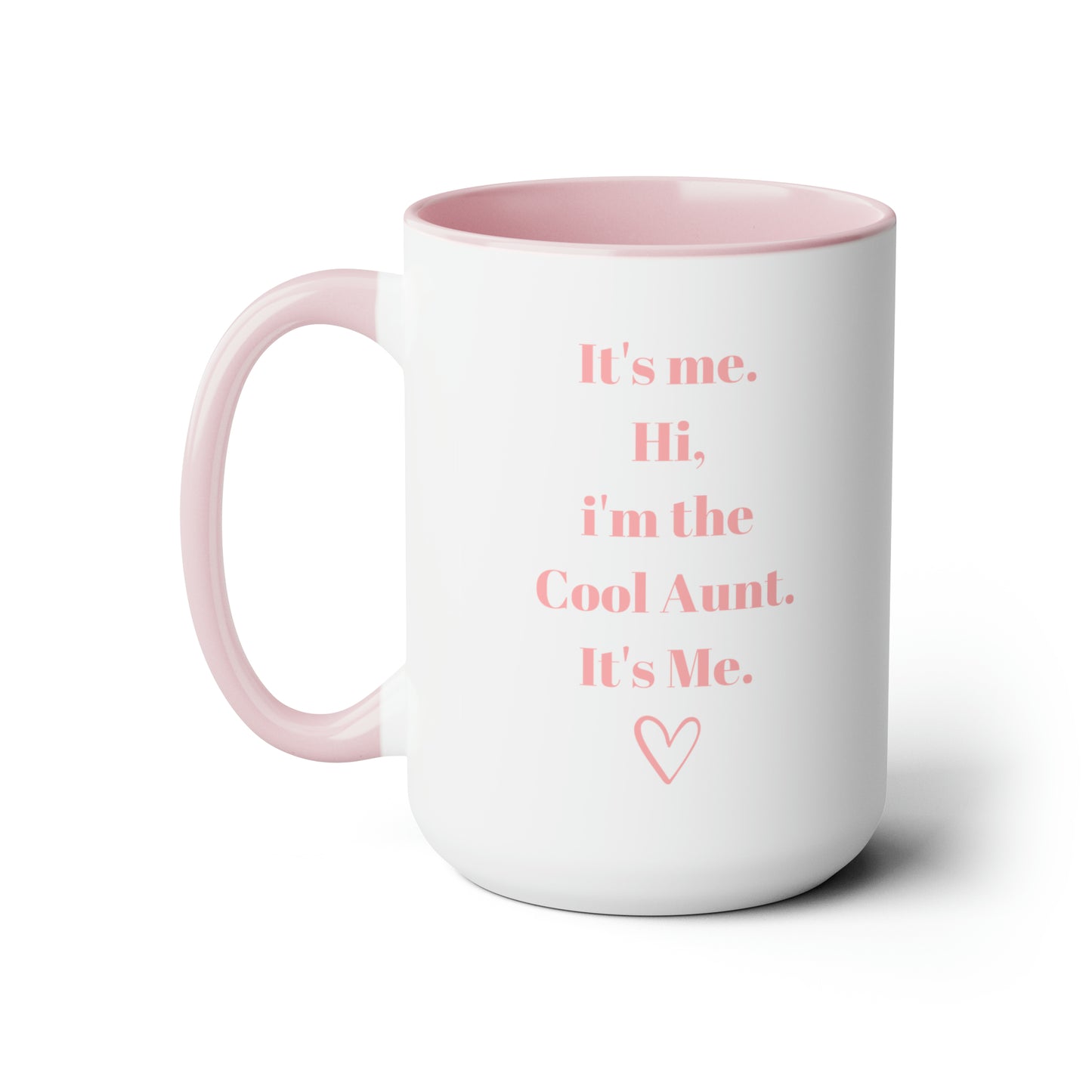 Cool aunt mug gift for auntie mug sister gift Coffee Mug pregnancy reveal gift heart mug gift for her Mug wife Coffee tea Christmasgift 15oz