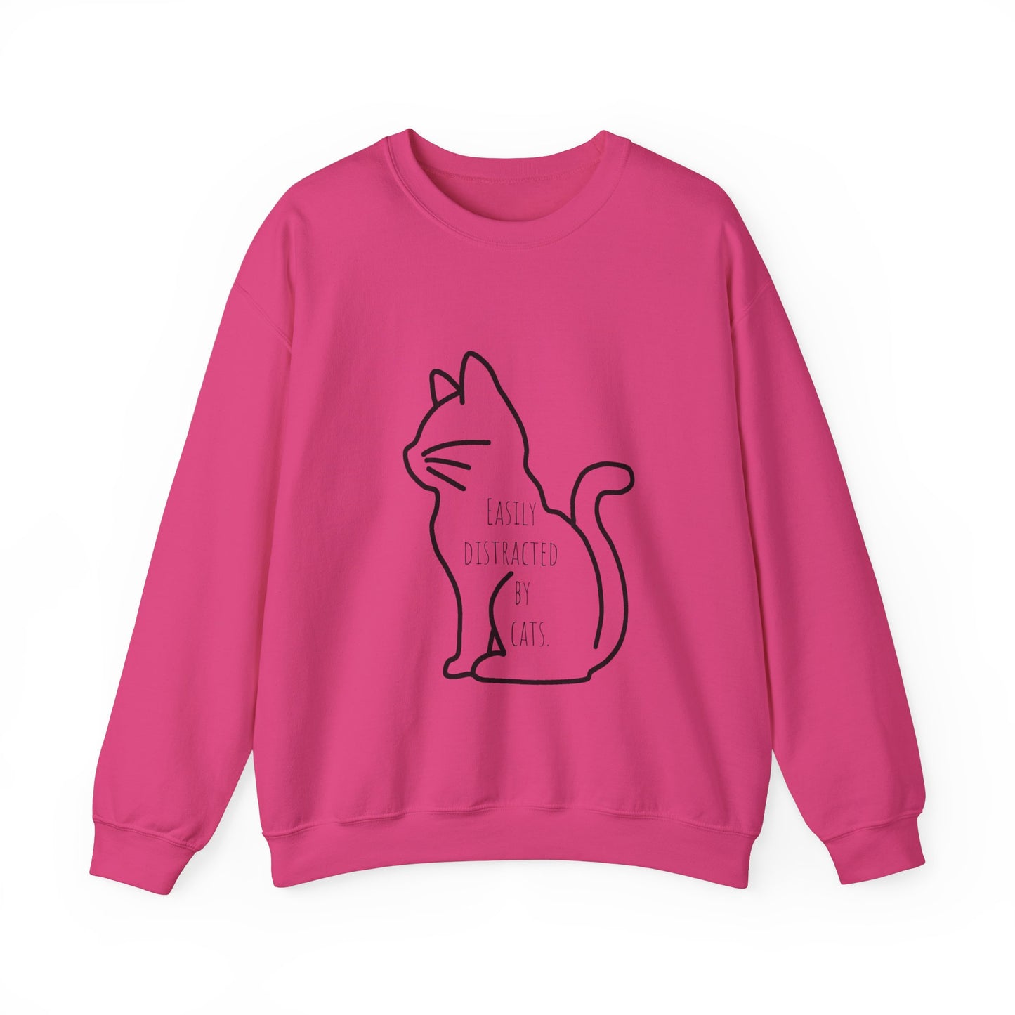 Easily distracted by cats Sweatshirt Christmas gift for cat lover funny cat sweater gift knitting gift for him gift for her best friend gift