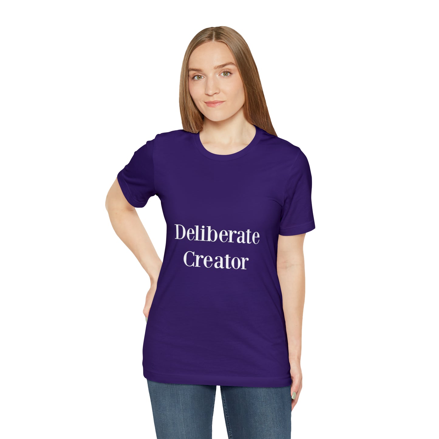 Deliberate creator tee, Unisex Jersey Short Sleeve Tee