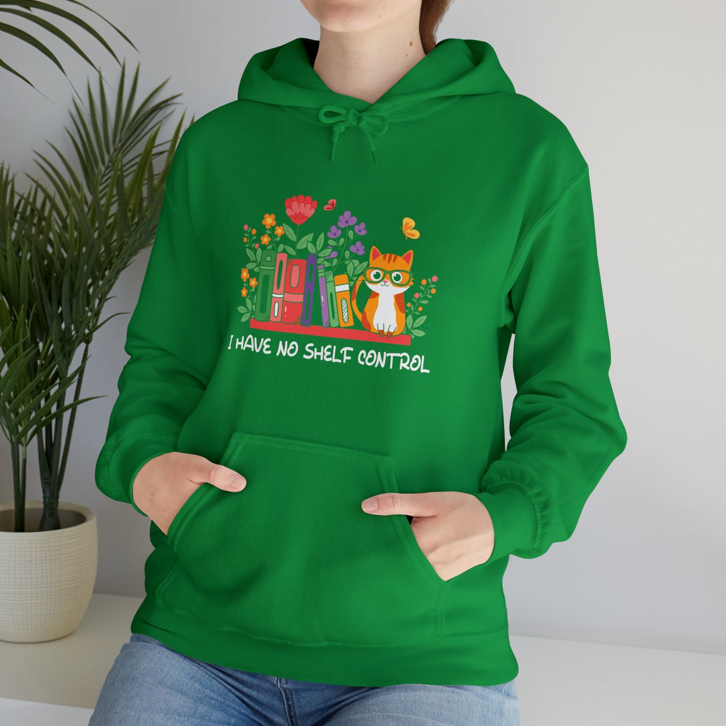 Cat lover hoodie book lover sweater BookShelf control orange cat Shirt Halloween Cat Sweatshirt Gift for Cat Lover Gift for Cat Mom Gift