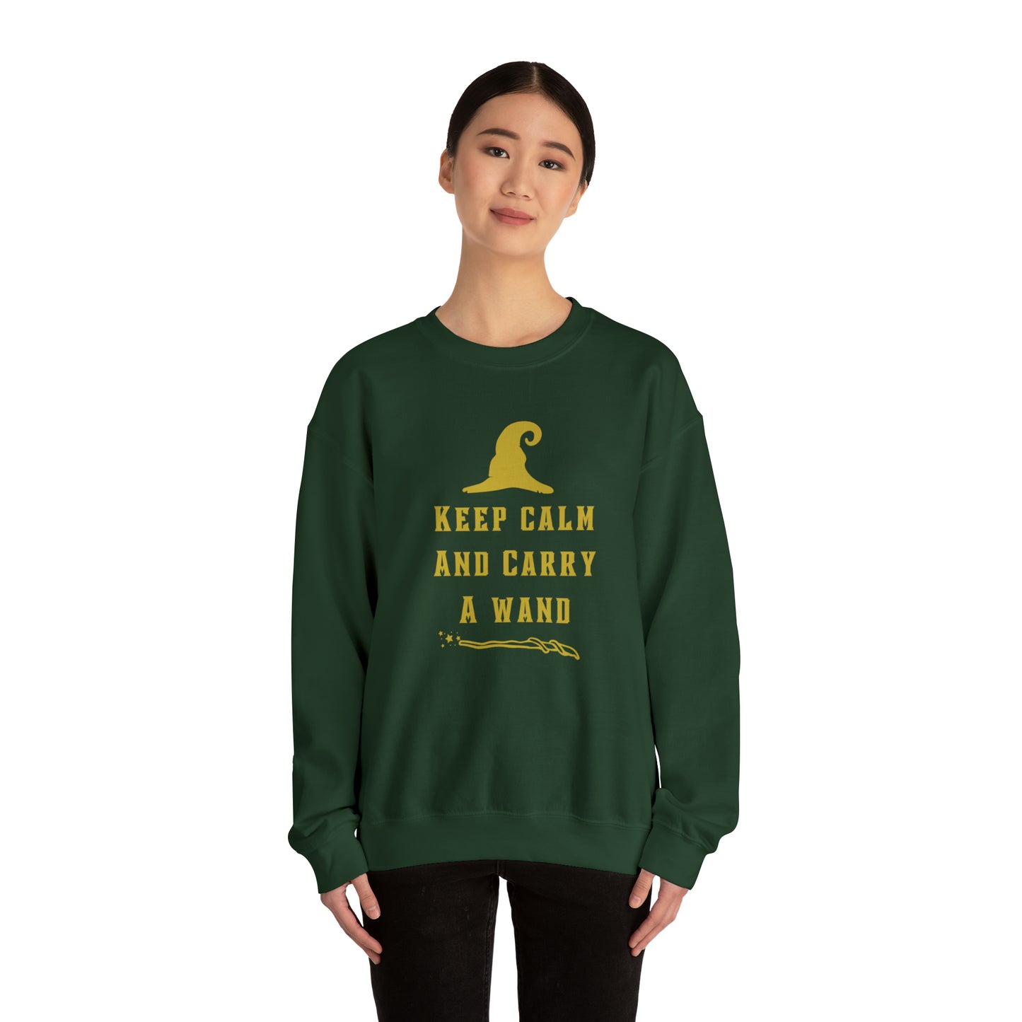 Mischief Manager Hogwarts sweater keep calm carry a wand sweatshirt Halloween sweater Universal Studios Christmas gift for her gift for him