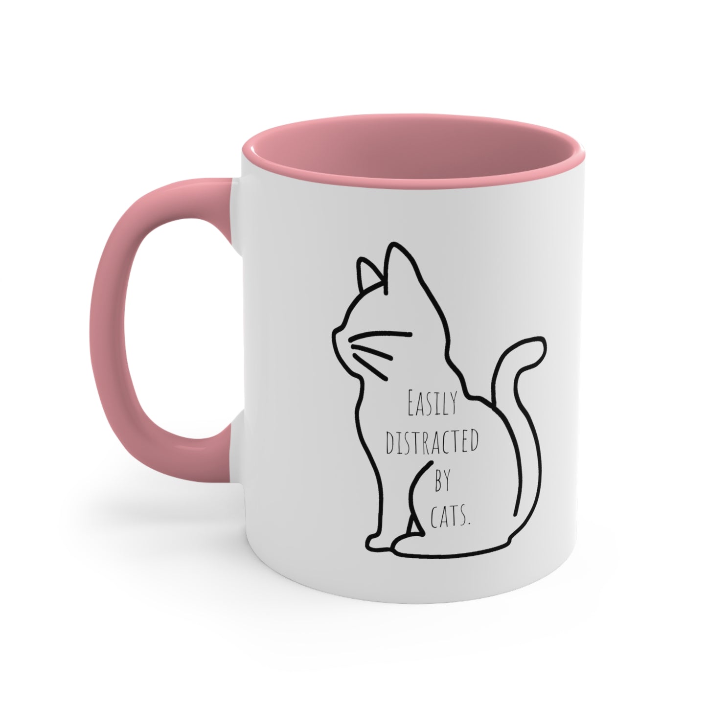 Easily distracted by cats mug 11oz gift Christmas gift for her gift favorite aunt gift coffee lover gift tea gift for her coffee Mug 11oz