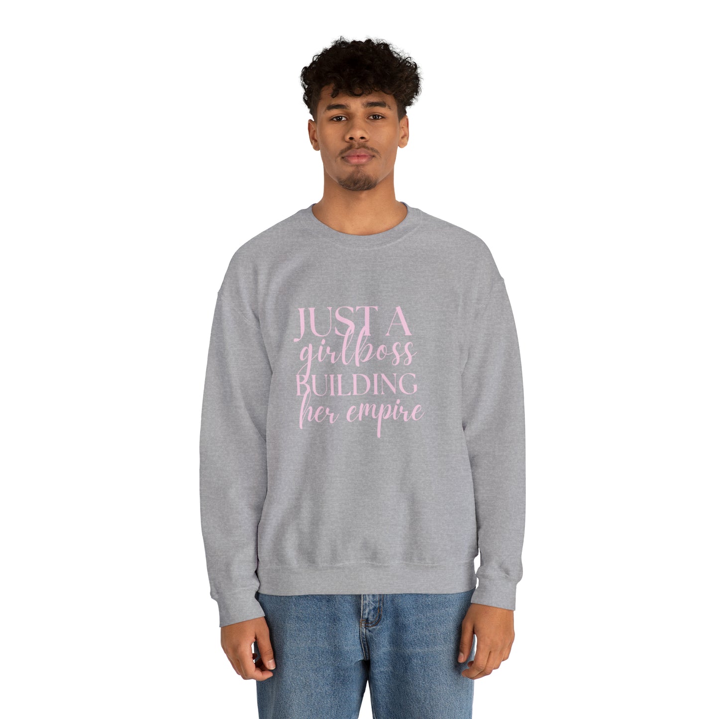 Boss Babe sweatshirt,Girlboss Sweatshirt, Just a girlboss building her empire, Bossbabe sweater,Christmas gift for her,Birthday gift