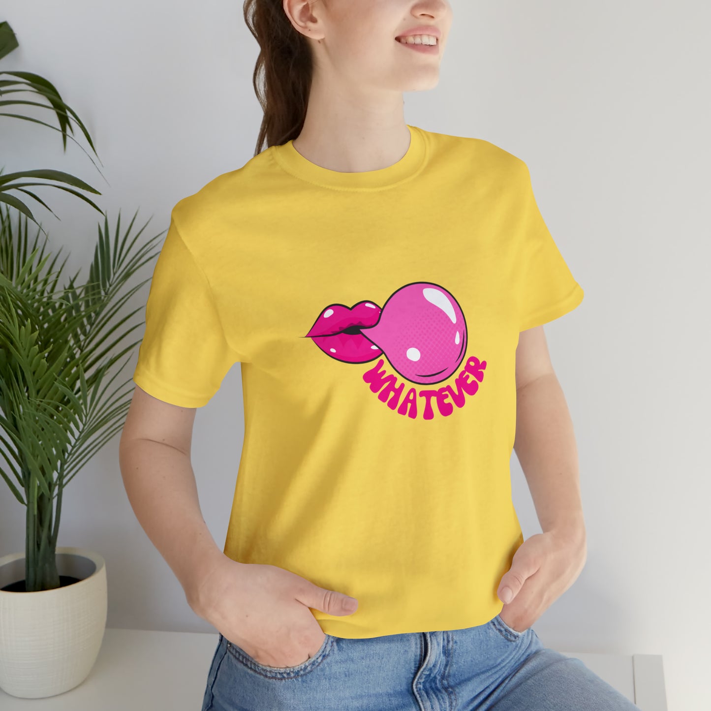 Whatever bubblegum T-Shirt Aesthetic Shirt Trendy Shirt Shirt With Words On Back Positive Gift for him Gift for her boho shirt hippie soul