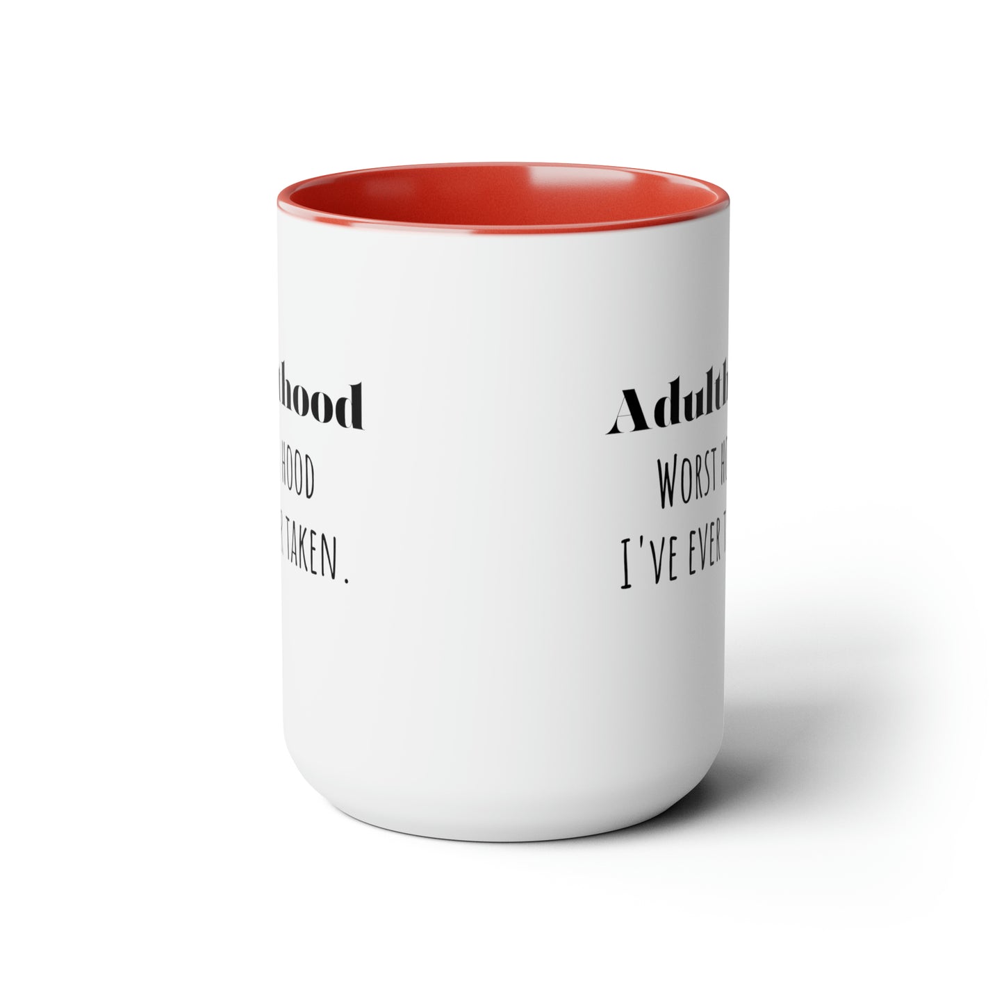 Adulting mug funny adulthood mug bestie gift Valentine's Day gift for her mug custom message gift gift for him Coffee Mug Coffee tea