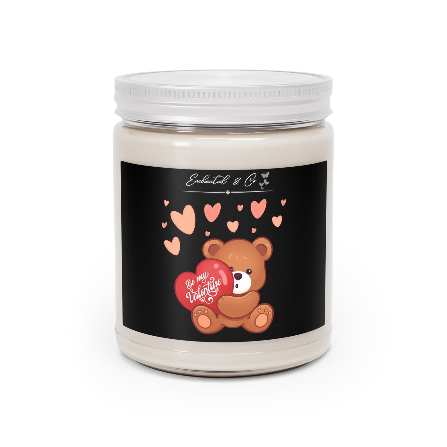 Be my valentine Candle Vday gift Bestie gift best friend gift black and gold Vanilla candle birthday Christmas gift for her Candle