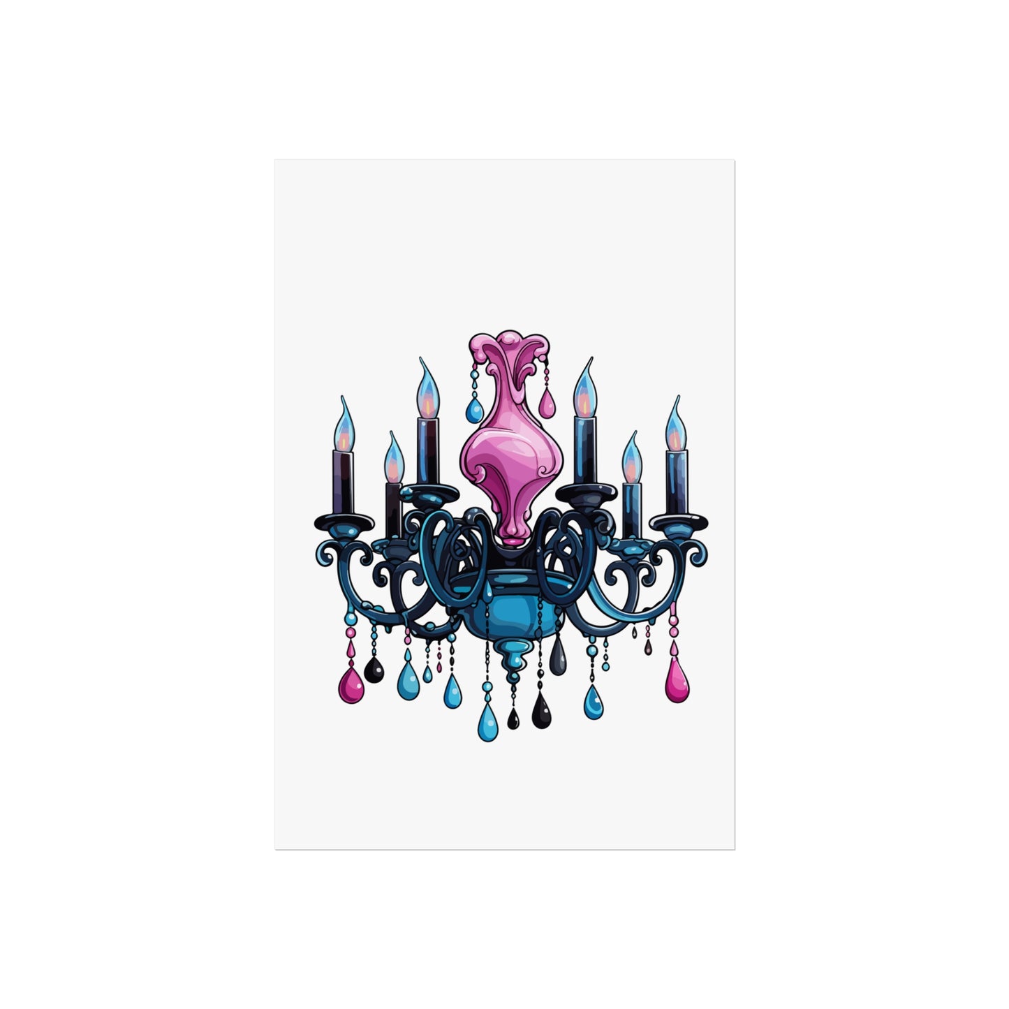 Chic Chandelier Fine Art Poster - Elegant Wall Decor for Home & Office, wall art