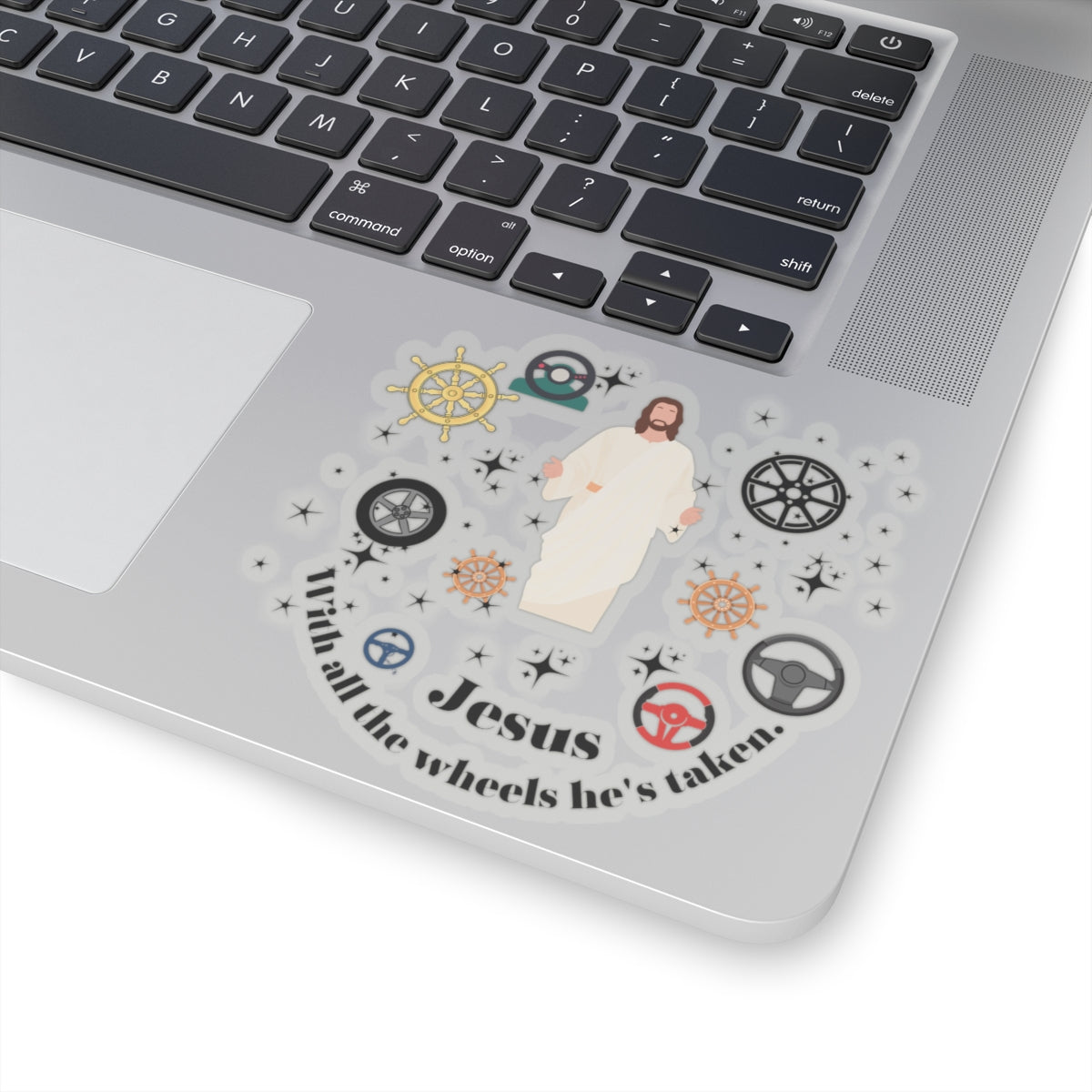 Funny Jesus sticker Jesus take the wheel sticker Radiate positivity sticker Delulu sticker bestie gift for her bestfriend gift for laughs