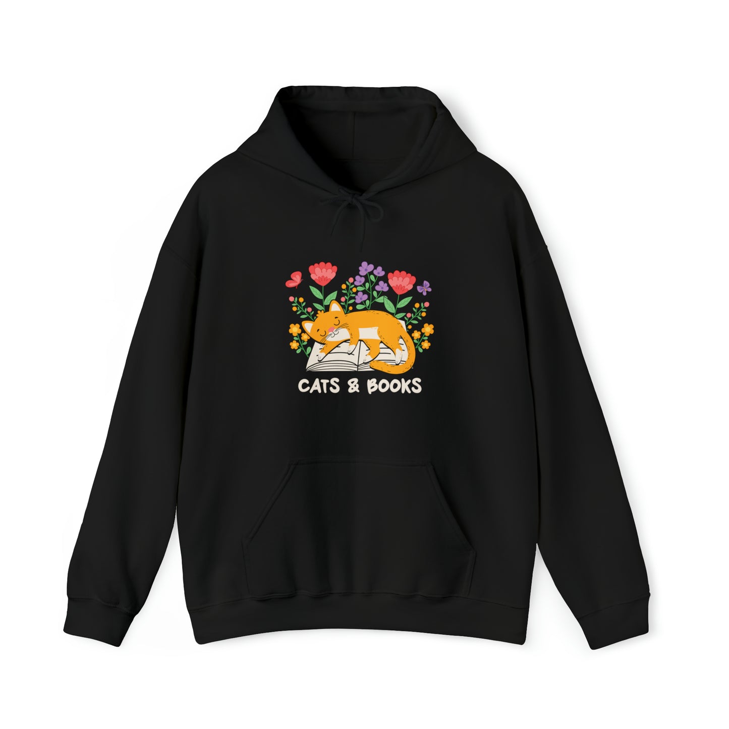 Cat Mom Shirt Cat Lover Tee Cute Book Cat Shirt Floral Book Shirt Book Lover Sweatshirt Reader Bookish Tee Cat Themed Gift For Women for men
