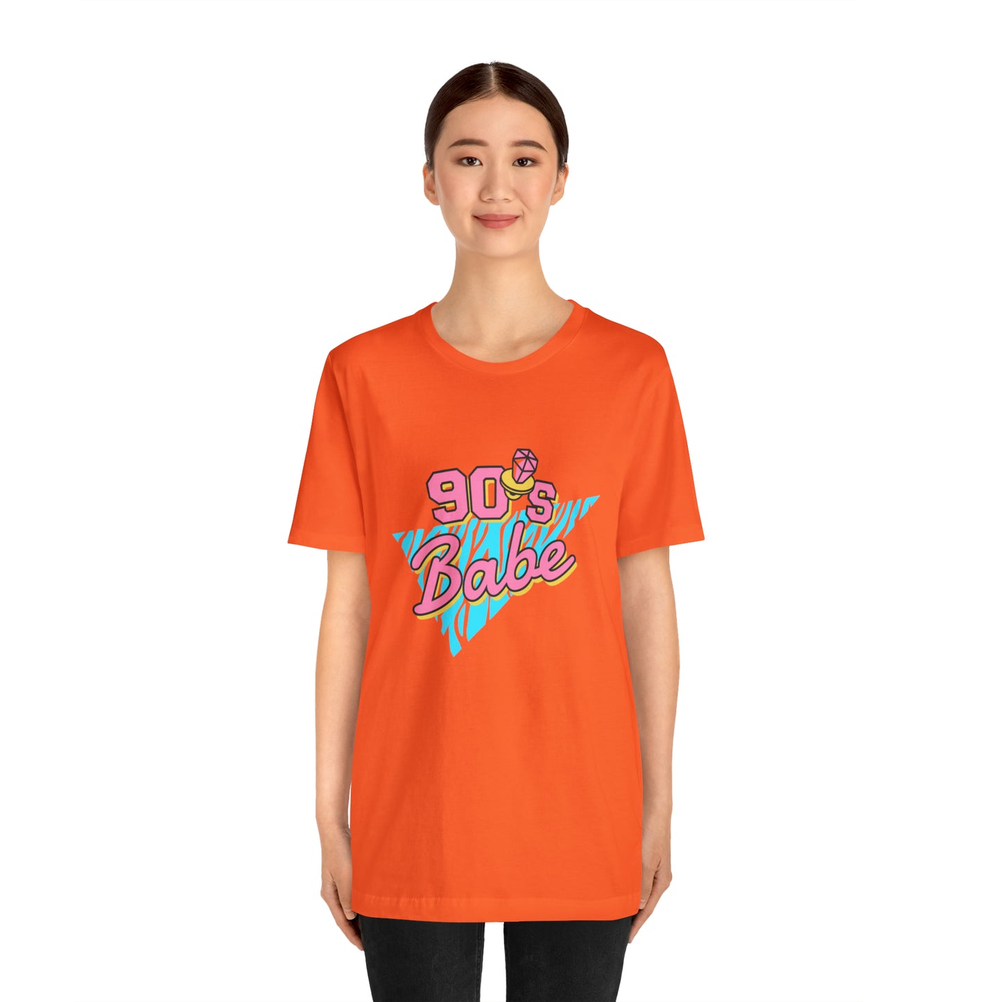 90's Babe shirt, gift for her, Christmas shirt, galantine gift best friend trip, Unisex Jersey Short Sleeve Tee