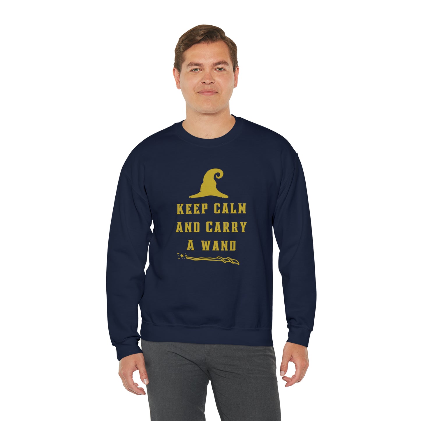 Mischief Manager Hogwarts sweater keep calm carry a wand sweatshirt Halloween sweater Universal Studios Christmas gift for her gift for him