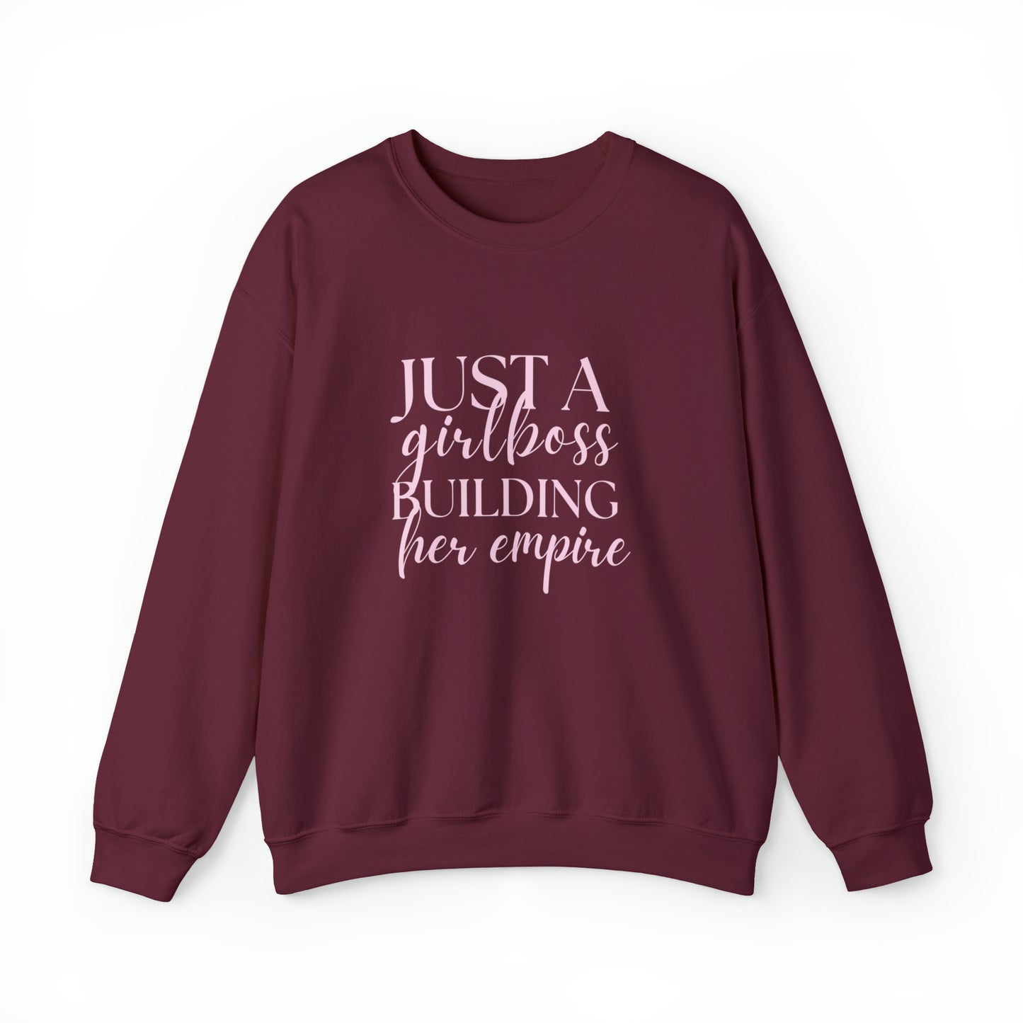 Boss Babe sweatshirt,Girlboss Sweatshirt, Just a girlboss building her empire, Bossbabe sweater,Christmas gift for her,Birthday gift