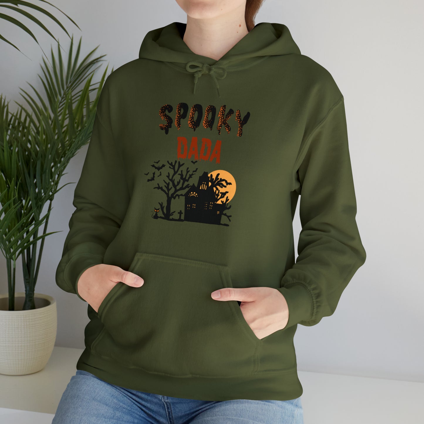 Spooky Dad Halloween Sweatshirt, Daddy haunted house sweatshirt Funny Halloween Horror sweater Halloween Sweatshirt, Halloween Tee, unisex