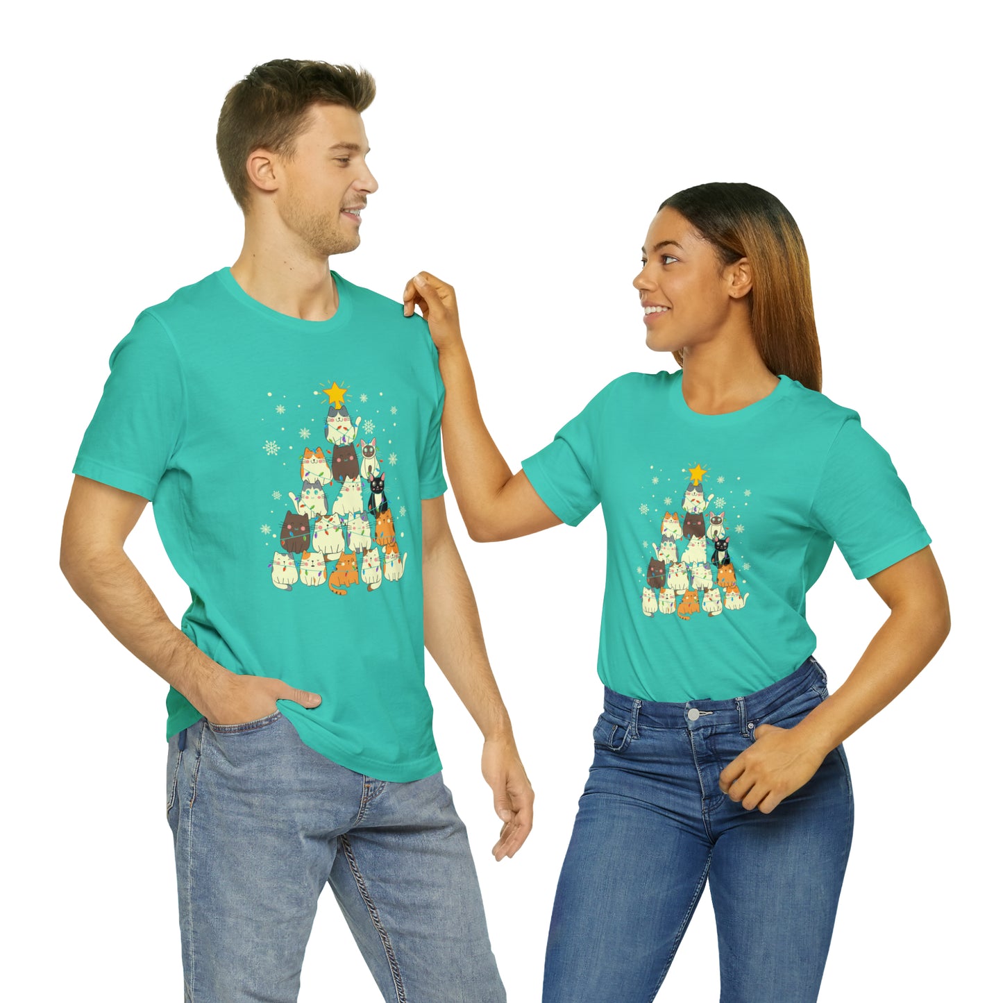 Cat Christmas shirt funny Meow kitty tee Matching Family Christmas Shirt Family Christmas Shirt Matching Xmas Tees Custom Christmas